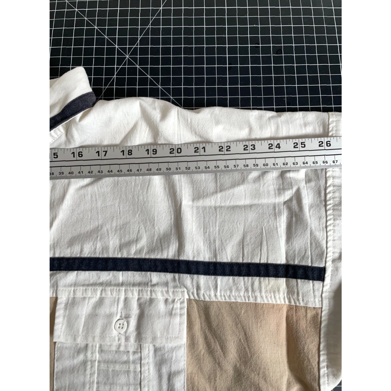 Vintage VINTAGE Alexxus Polo Shirt Long Sleeve Beig e White 80s 90s Dad Hipster Retro - Men Large Casual Polo Shirt Womens? Size US L / EU 52-54 / 3 - 7 Thumbnail