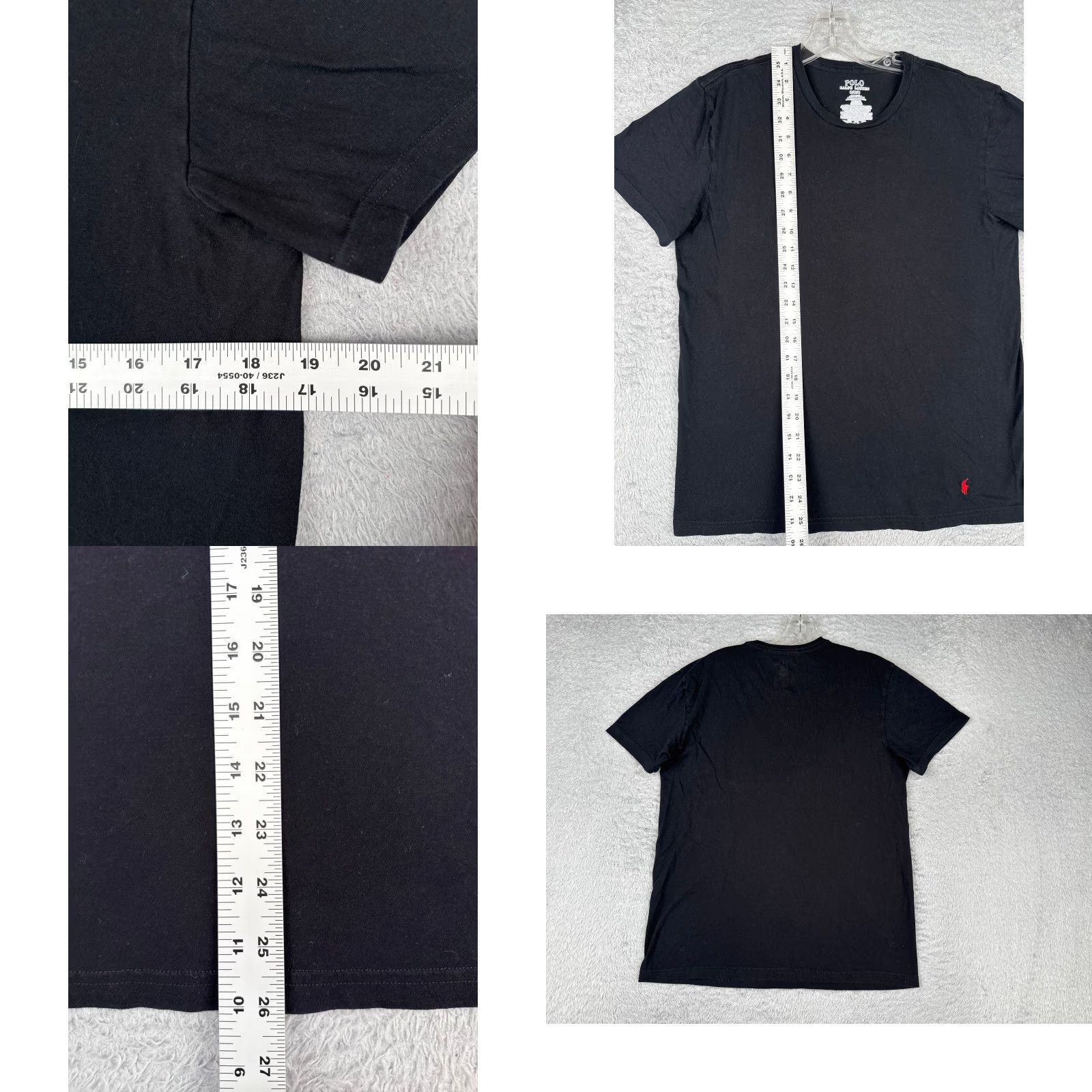 Ralph Lauren Polo Ralph Lauren Shirt Men Medium Black Crew Neck Short Sleeve Cotton Slim" Size US M / EU 48-50 / 2 - 8 Thumbnail