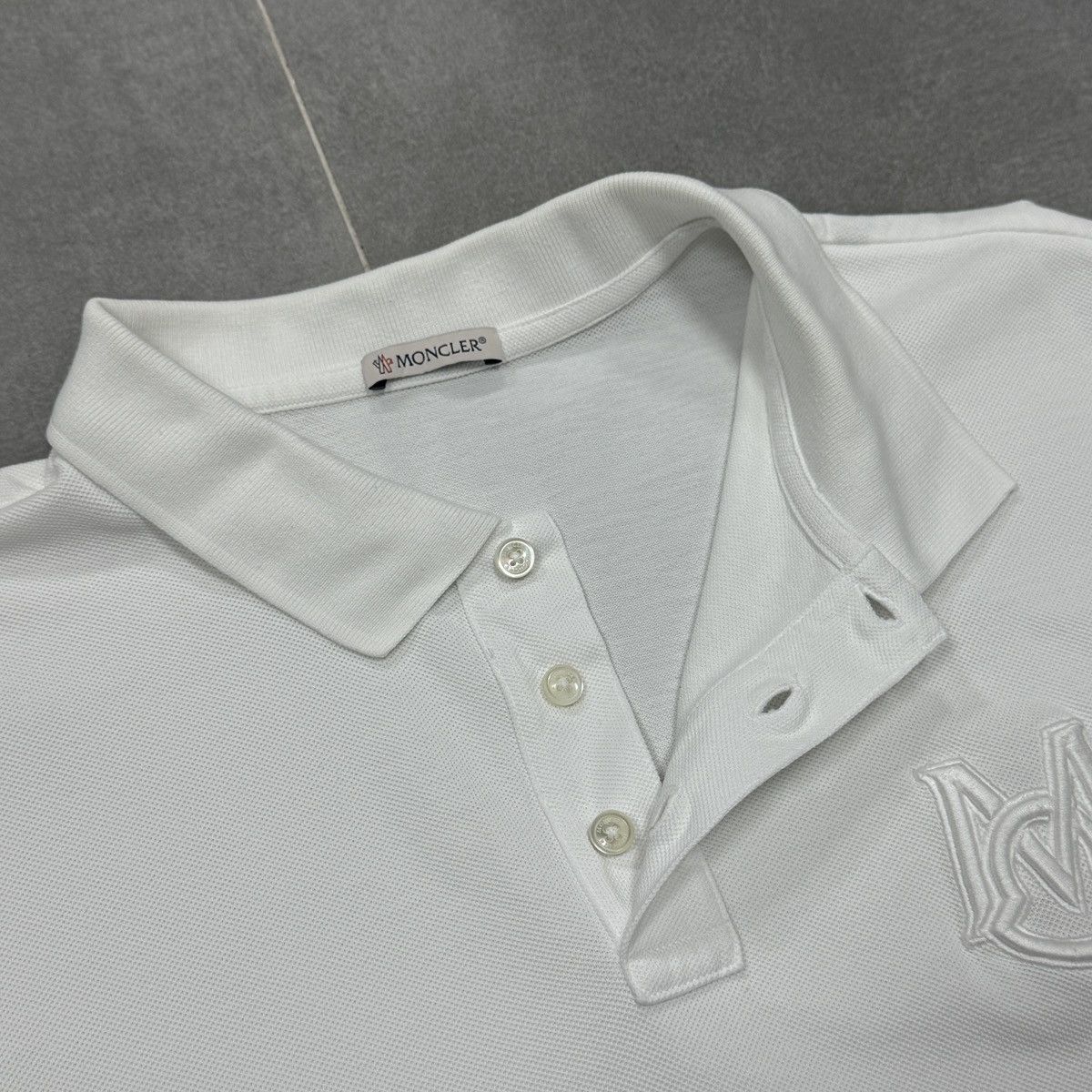 Authentic Moncler Maglia Polo Manica Corta SS Polo Shirt Men