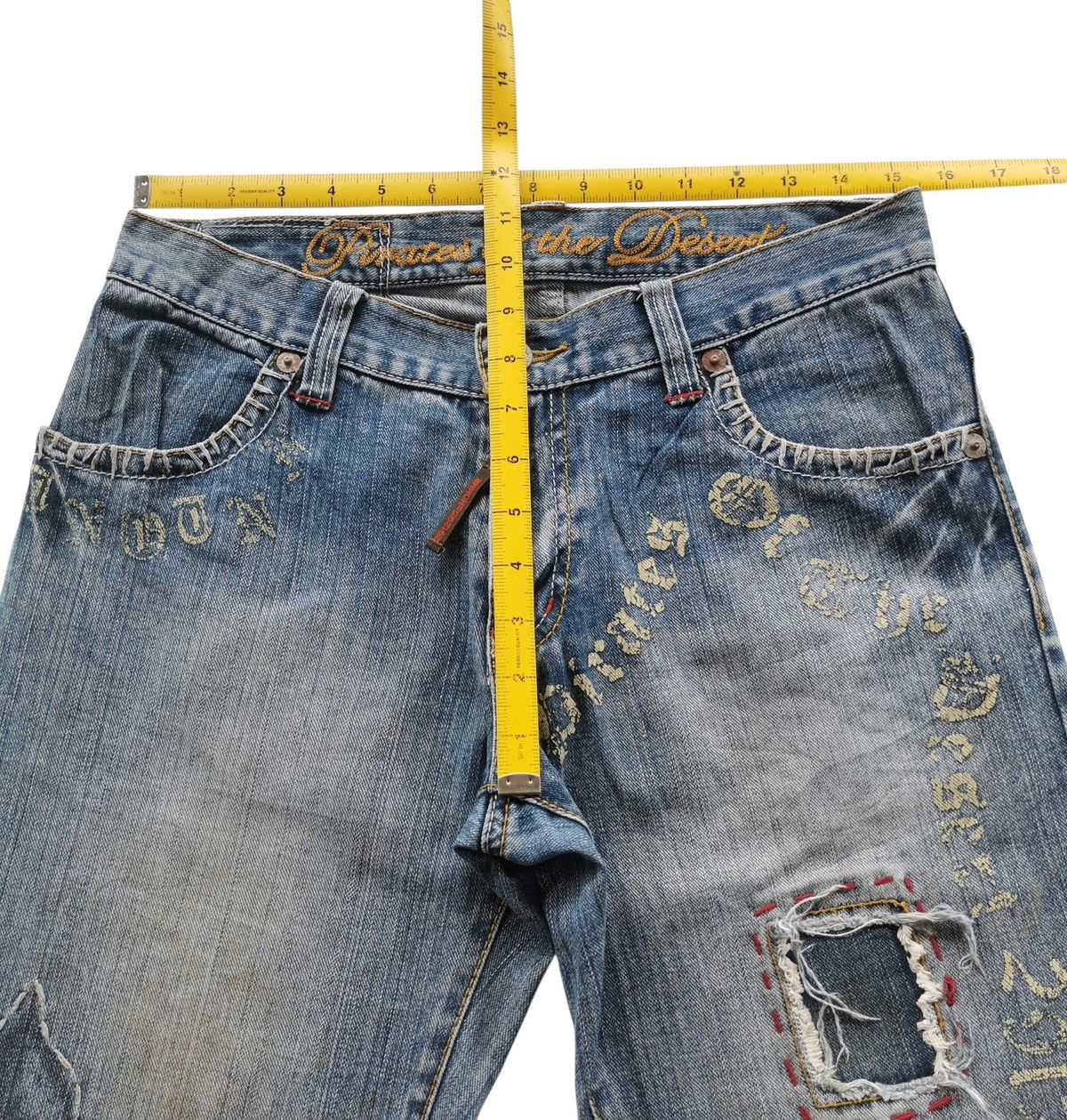 291295=Homme 291295 HOMME Patchwork Jeans Pirates of the Desert Size US 31 - 12 Thumbnail