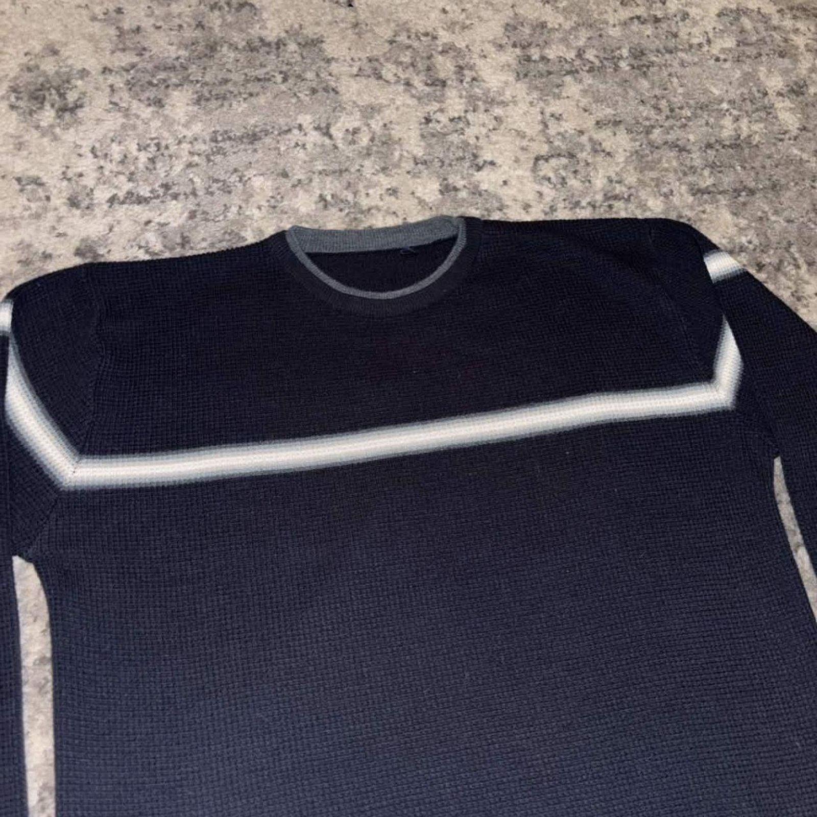 Sideout Y2K Sideout Boxy Striped Knit Sweater Size US L / EU 52-54 / 3 - 3 Thumbnail