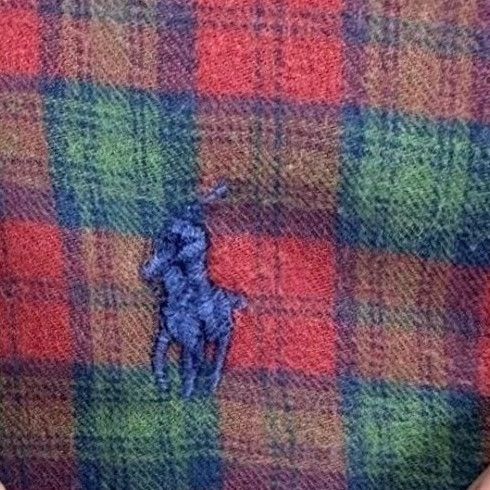 Ralph Lauren VINTAGE Ralph Lauren Shirt Men XL Red Flannel Plaid Button-Down Pony Made In USA Size US XL / EU 56 / 4 - 5 Thumbnail