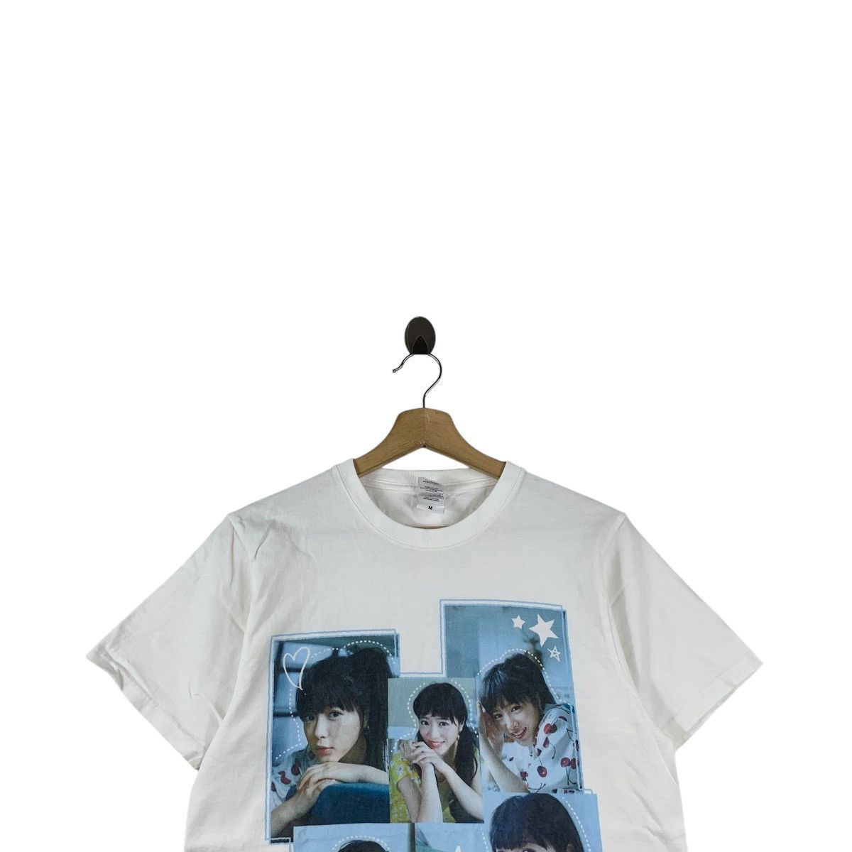 Vintage NAKAYAMA RIKO Shiritsu Ebisu Chugaku Japan Idol Tee Shirt Size US M / EU 48-50 / 2 - 2 Thumbnail