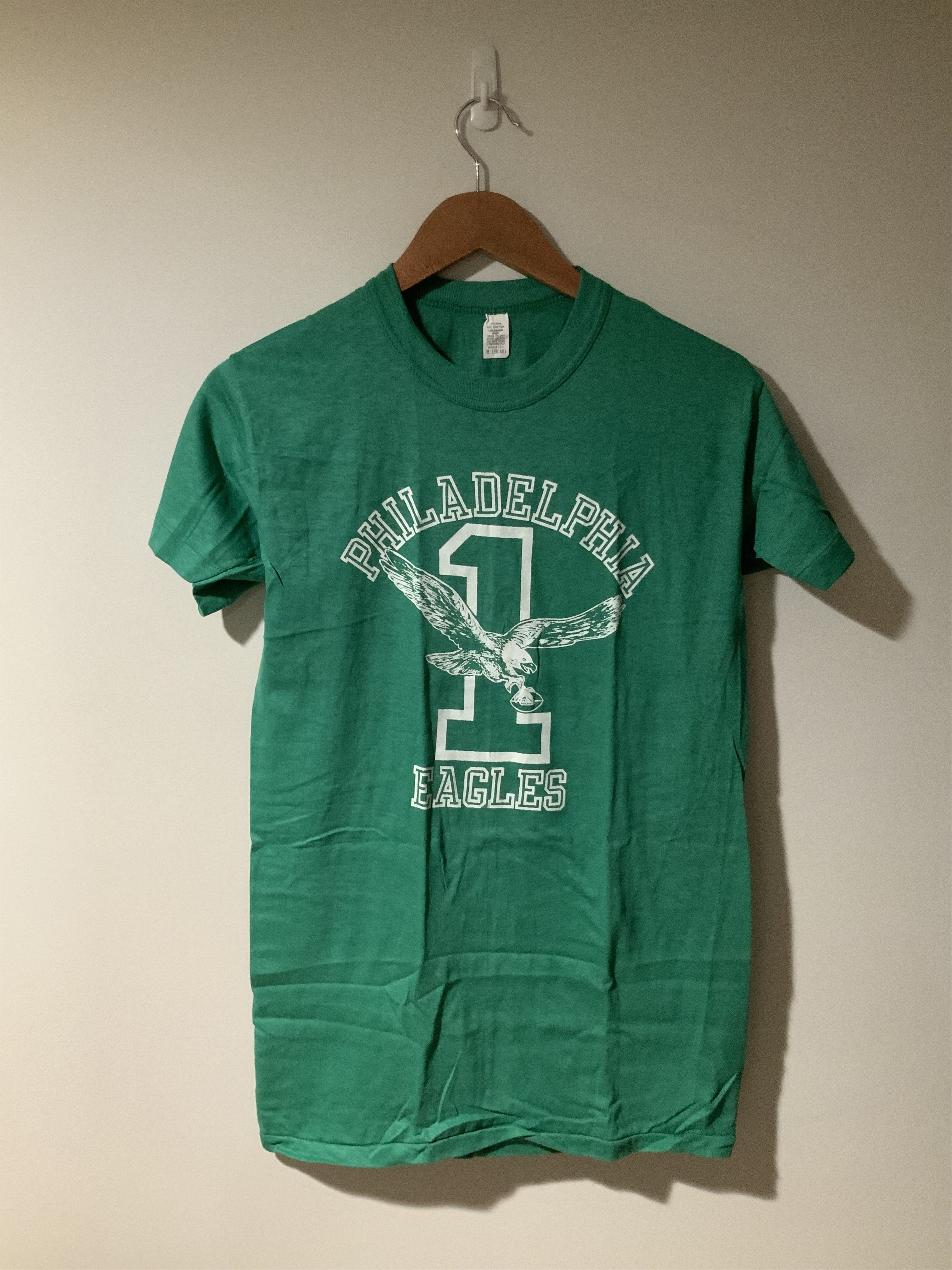 NFL × Vintage Vintage 80s Philadelphia Eagles NFL Football Medium T-shirt Size US M / EU 48-50 / 2 - 1 Thumbnail