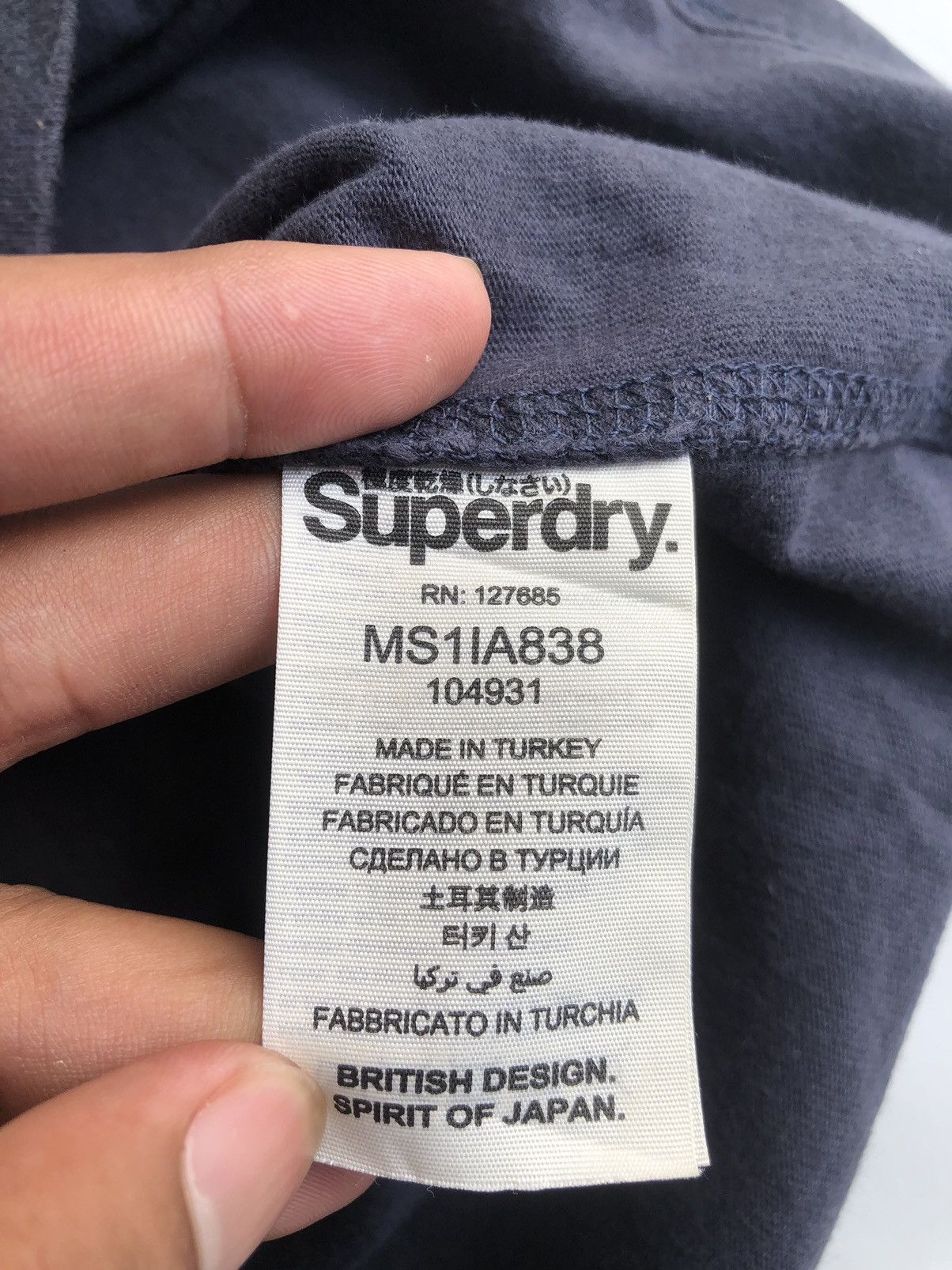 Beauty Beast × If Six Was Nine × Superdry Japanses Poem Superdry Tshirt Rock Punk Style Size US M / EU 48-50 / 2 - 8 Thumbnail