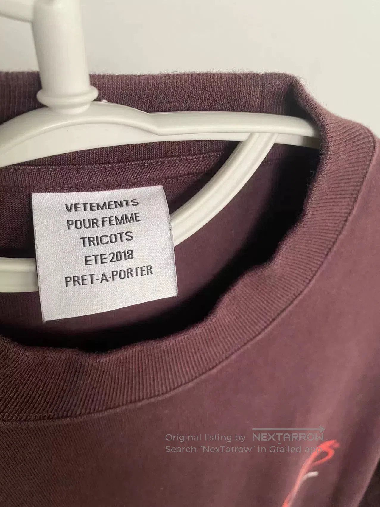Vetements Vetements FW18 Longline Purple Sweatshirt. Size US S / EU 44-46 / 1 - 8 Thumbnail