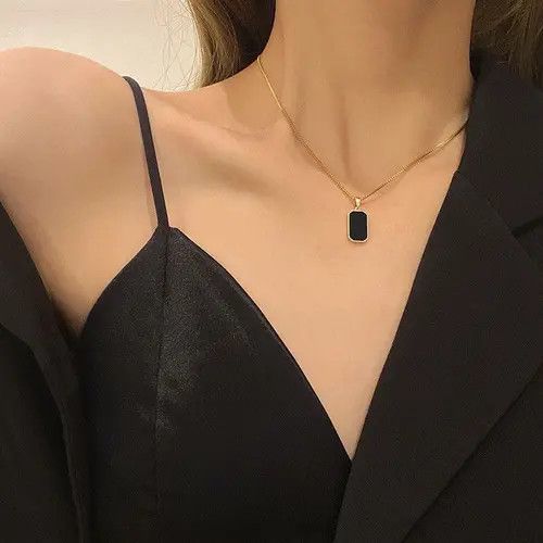 Japanese Brand × Vintage Women's Jewelry Korean Black Geometric Size ONE SIZE - 3 Thumbnail