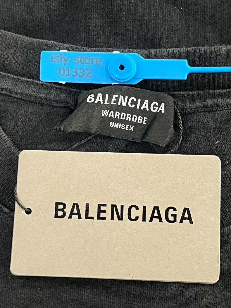 Balenciaga Balenciaga Letter Print Round Neck Short Sleeve T-Shirt Un Size US S / EU 44-46 / 1 - 5 Thumbnail