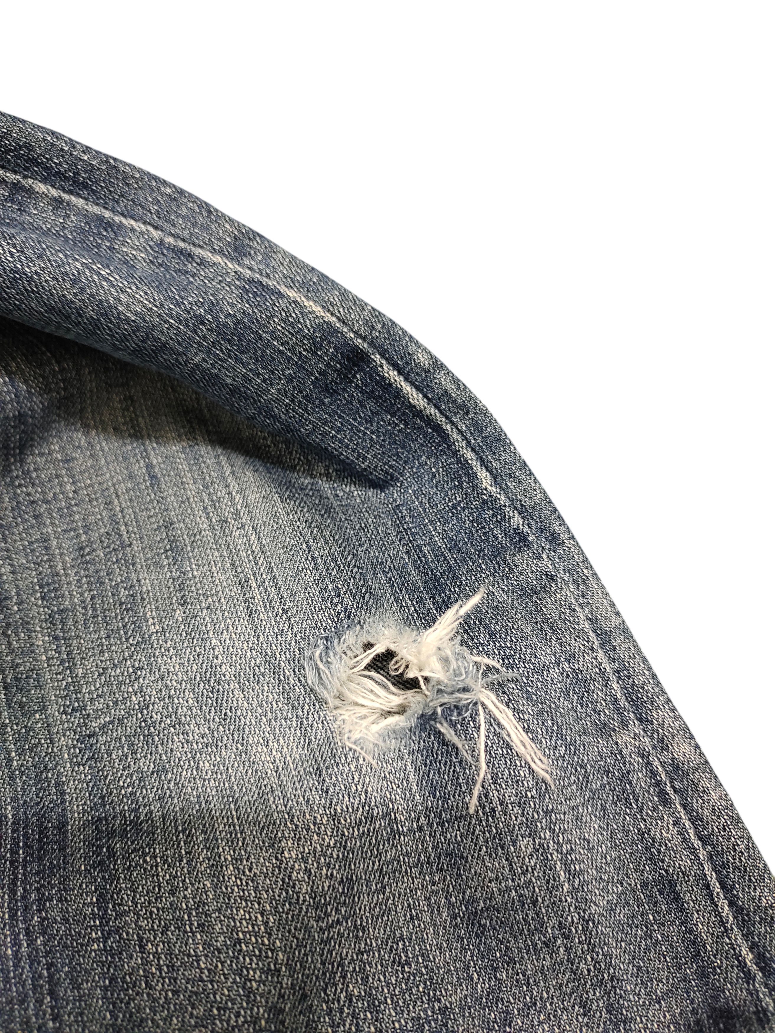 Mek Denim Flare Jeans Mek Denim Embroidered Denim Bootcut Low Rise Size US 27 - 18 Thumbnail