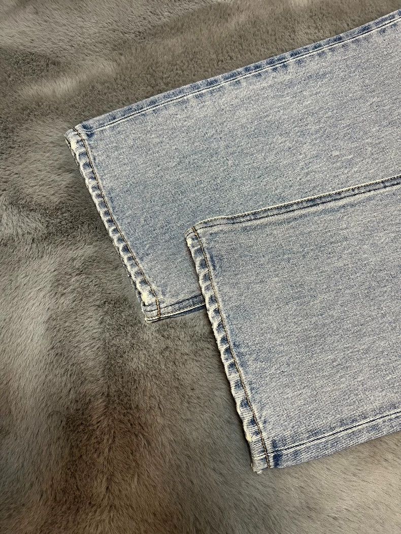Celine CELINE Ice blue washed straight jeans Size US 31 - 7 Thumbnail