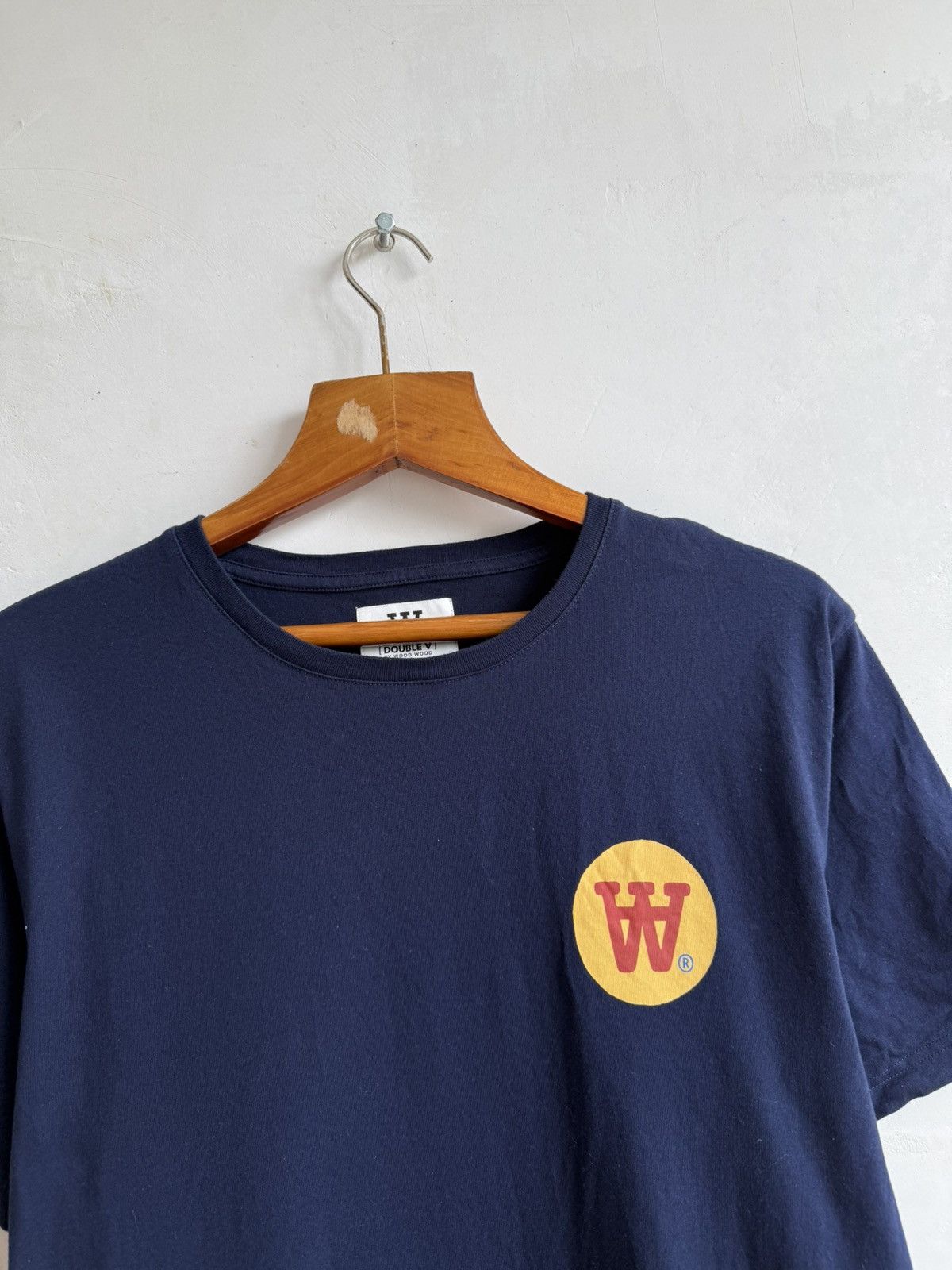 Wood Wood Wood Wood Double A Navy men’s tshirt size XL Size US XL / EU 56 / 4 - 3 Thumbnail