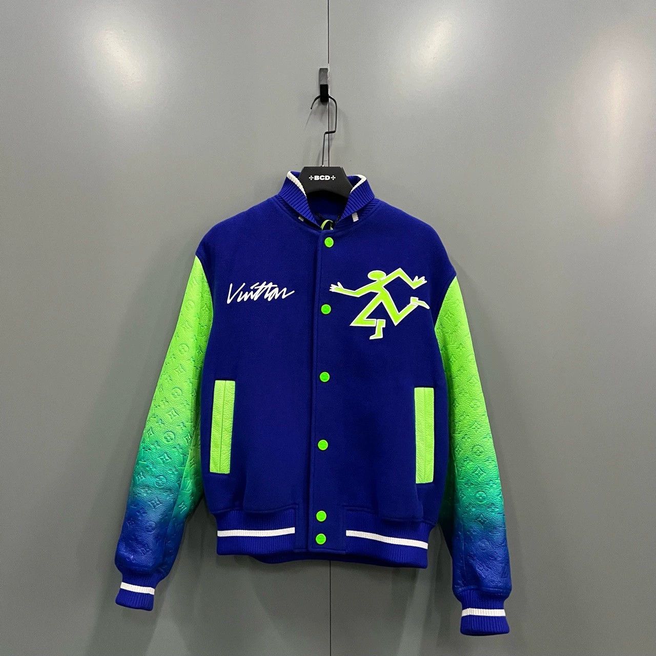 Louis Vuitton louis vuitton blue green gradient baseball jacket Size US L / EU 52-54 / 3 - 1 Thumbnail