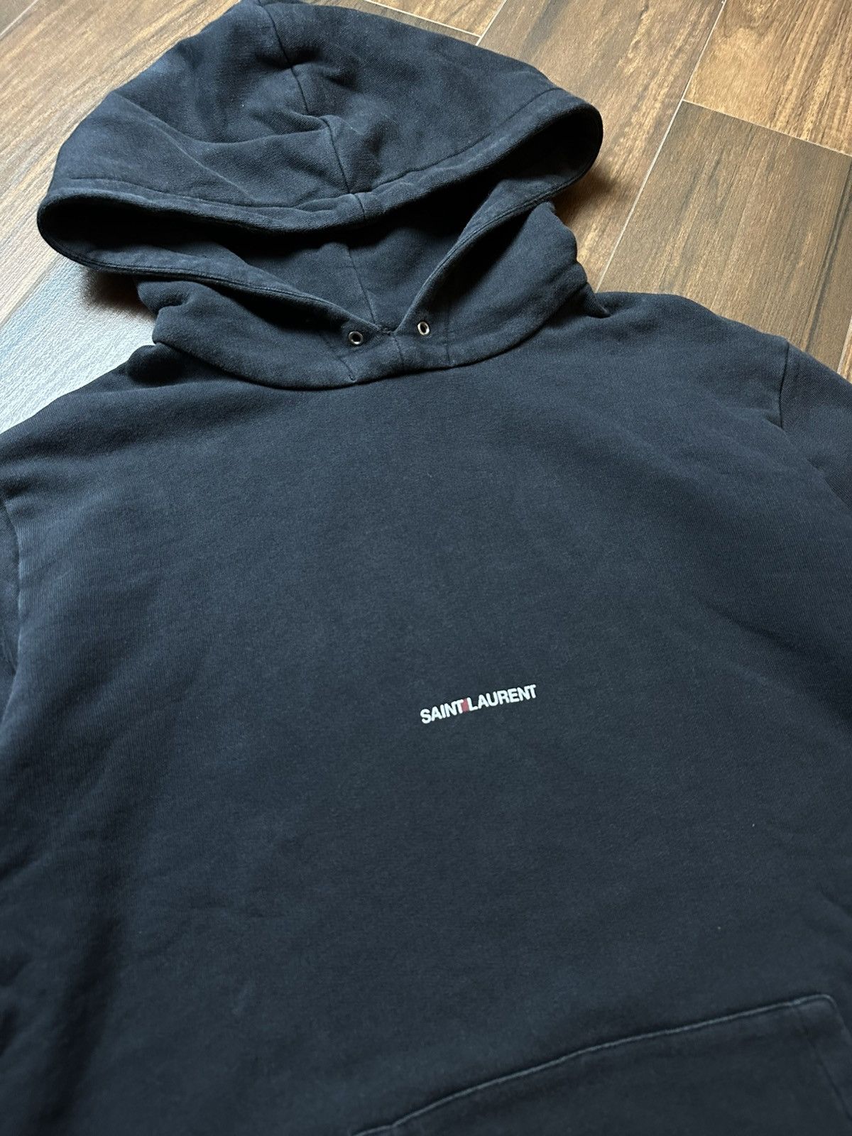 Saint Laurent Paris Saint Laurent Washed Hoodie Size US L / EU 52-54 / 3 - 2 Thumbnail