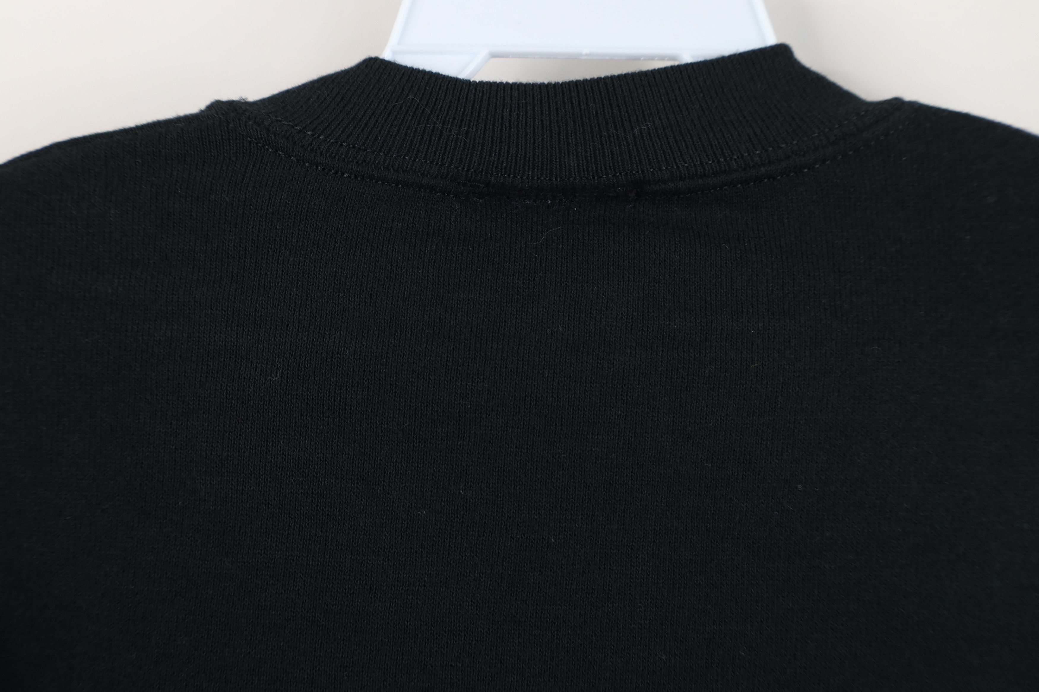 Vintage Vintage 90s Streetwear Blank Crewneck Sweatshirt Black USA Size US XL / EU 56 / 4 - 9 Thumbnail