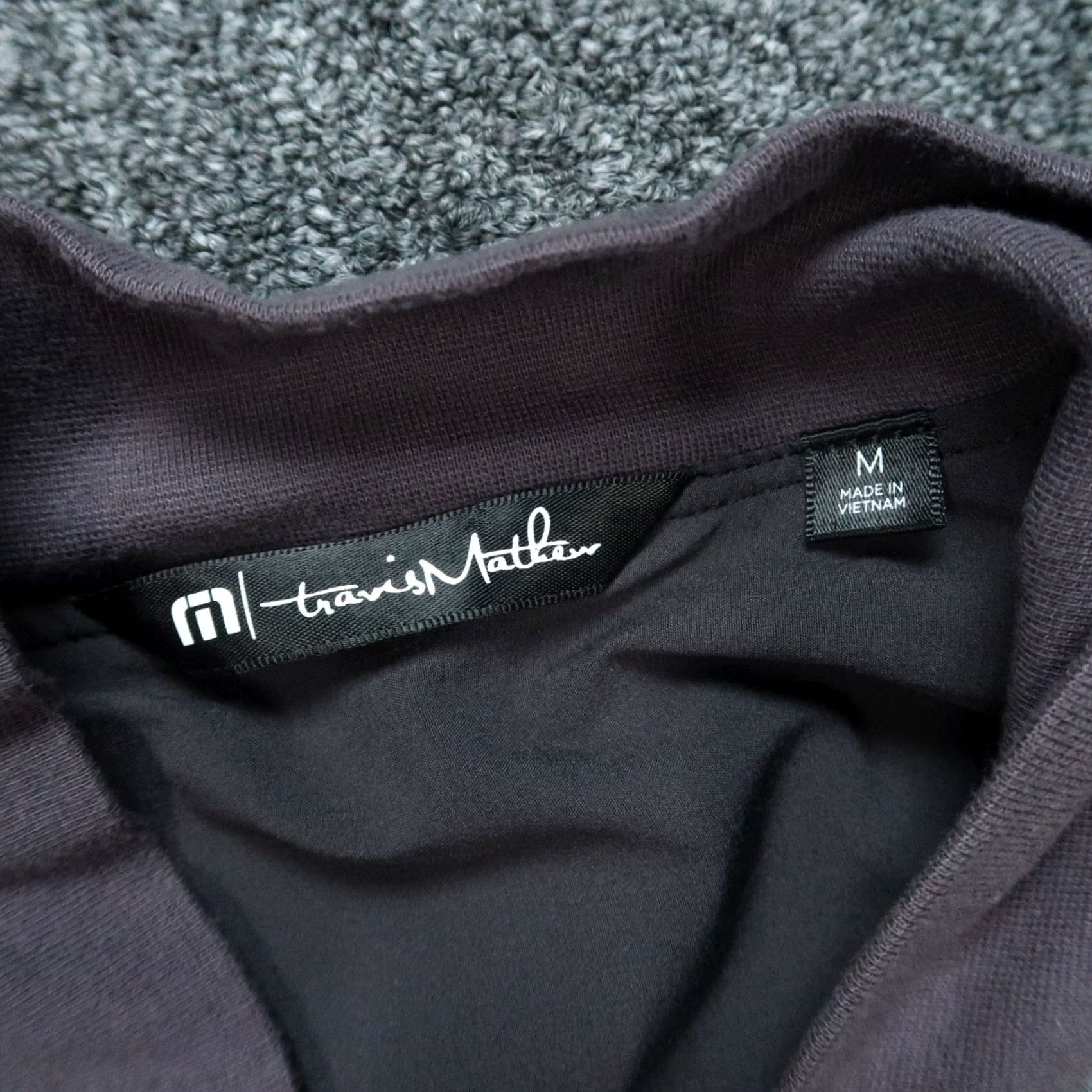TravisMathew Travis Mathew Jacket Mens Medium Gray Ashville Full Zip Pockets Long Sleeve Windbreaker) Size US M / EU 48-50 / 2 - 3 Thumbnail