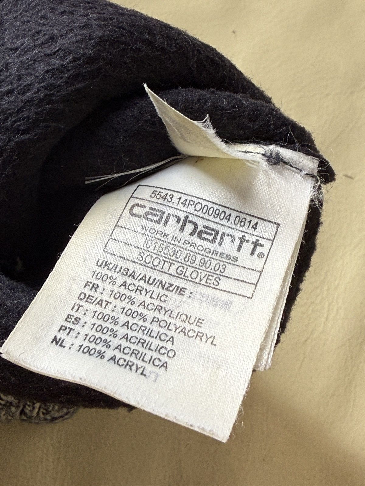 Carhartt Wip Carhartt WIP Scott Gloves Thinsulate Platinum Size ONE SIZE - 9 Thumbnail