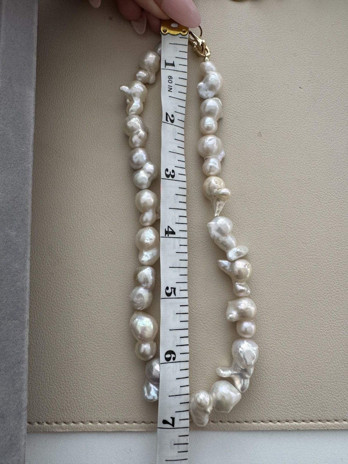Vintage Stunning baroque pearl necklace with unique shapes Size ONE SIZE - 5 Thumbnail