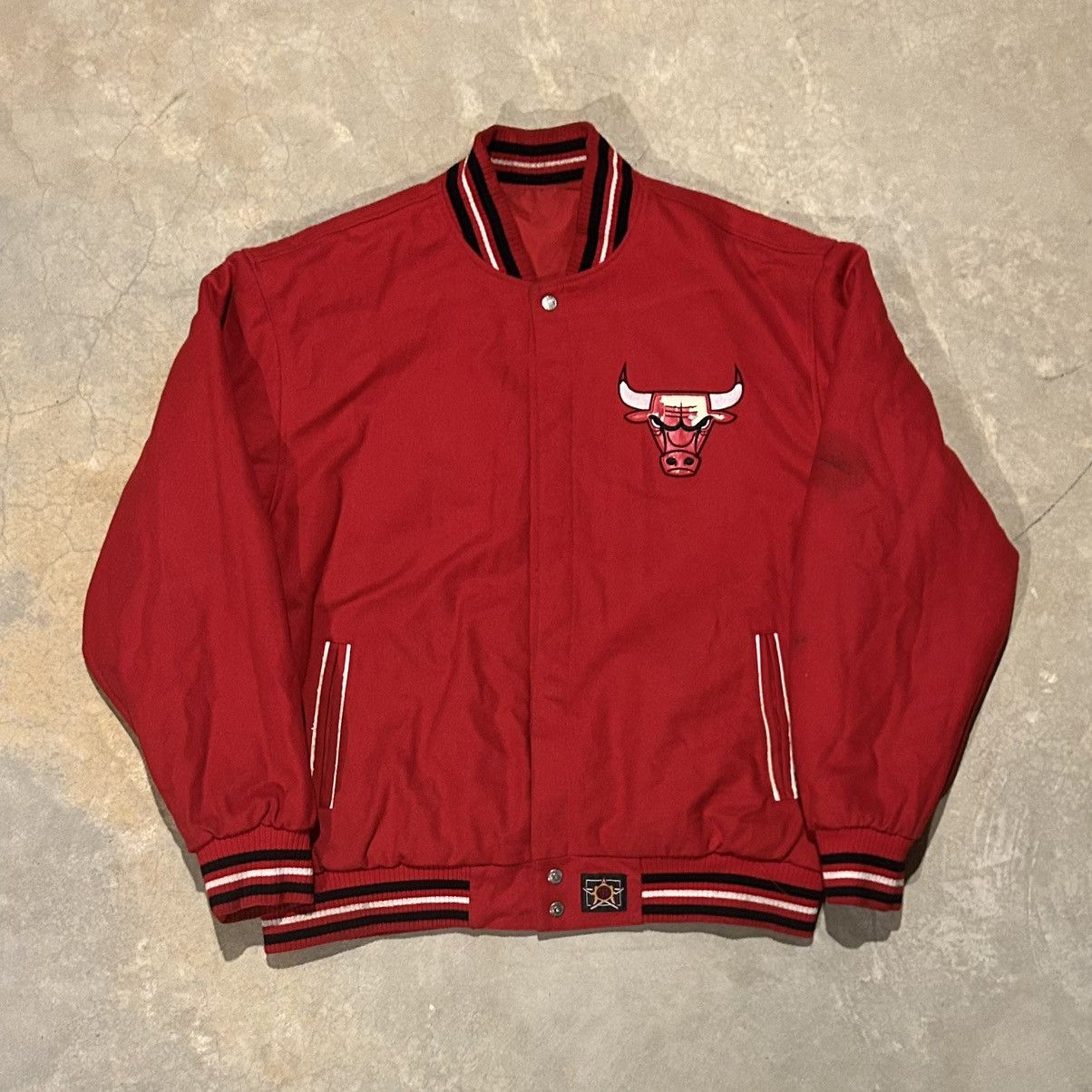 Jeff Hamilton × NBA × Vintage Vintage 90s Chicago Bulls Jeff Hamilton Varsity Jacket Size US XXL / EU 58 / 5 - 4 Thumbnail