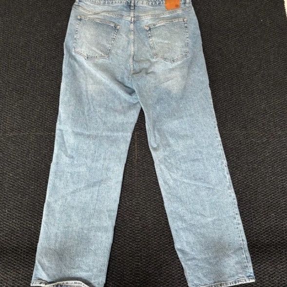 Denime AG Adriano Goldschmied Jeans Women 34" Light Wash Straight Leg Button Fly Denim Shirt Size 24" / US 00 / IT 34 - 4 Thumbnail