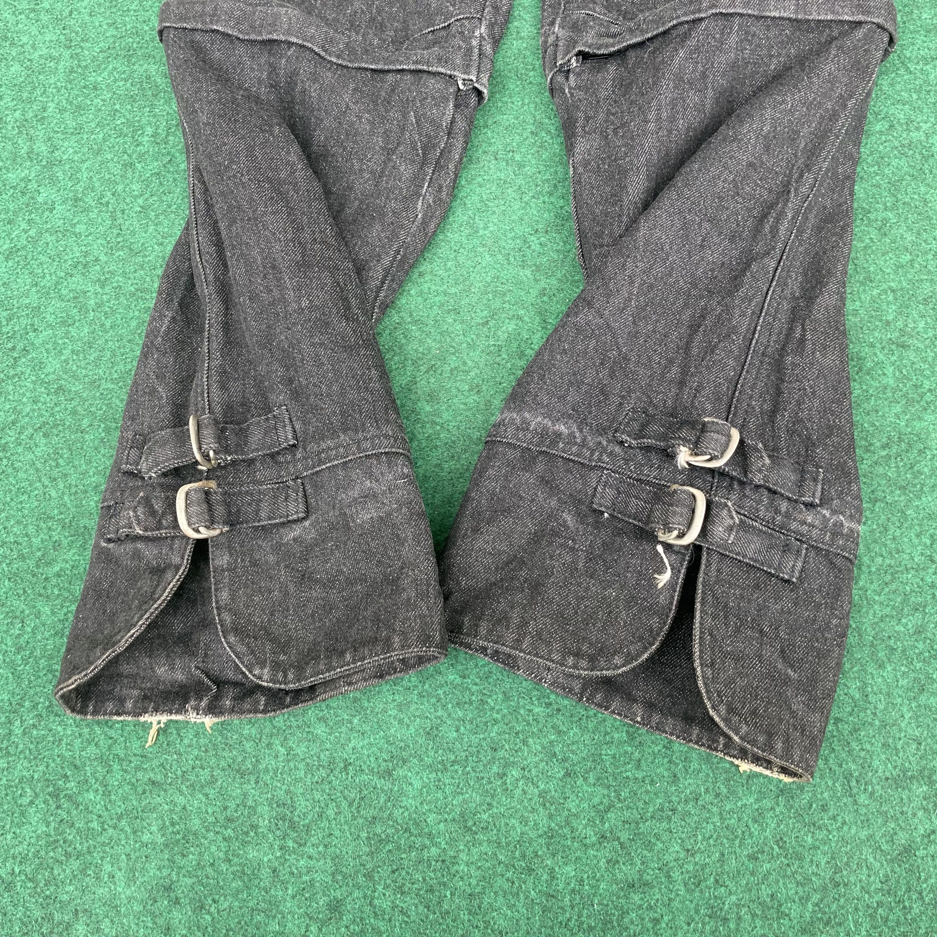 Japanese Brand Vtg Statements Pants Half Zip Batsu Pant Jeans Trouser Jeans Size US 28 / EU 44 - 7 Thumbnail