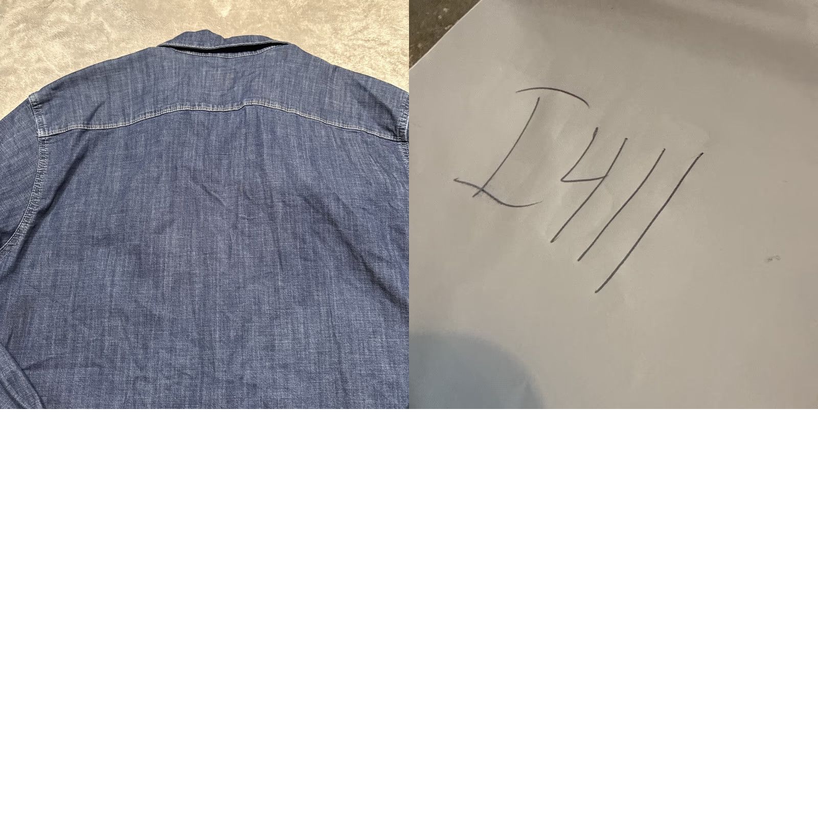 Wrangler Wrangler Shirt Men 2XL Denim Pearl Snap Chest Pockets Western Cowboy Cut Button-Up Long Sleeve Collared Size US XXL / EU 58 / 5 - 8 Thumbnail