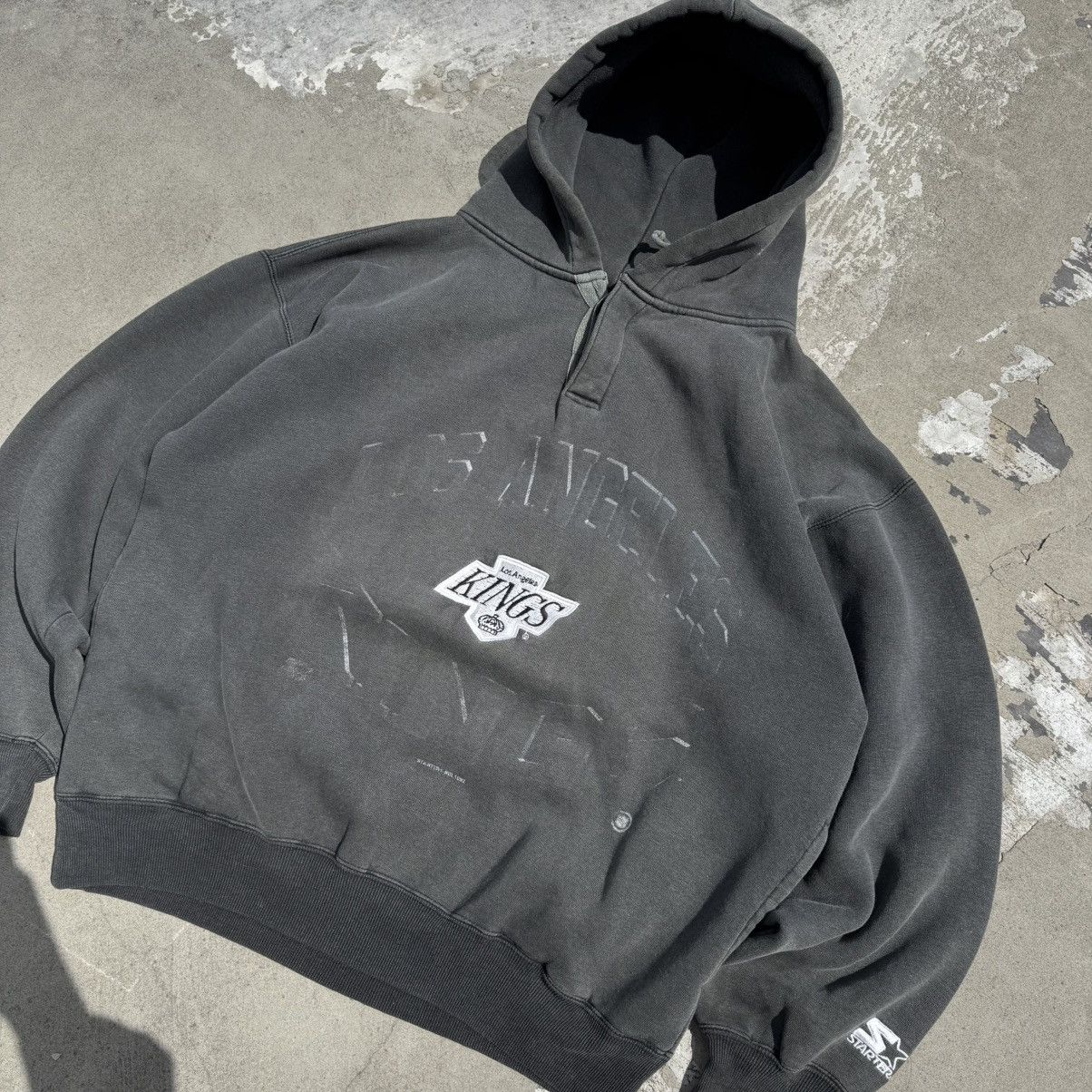 NHL × Vintage Vintage 1992 Los Angeles Kings Hoodie Starter Washed NHL y2k Size US M / EU 48-50 / 2 - 5 Thumbnail