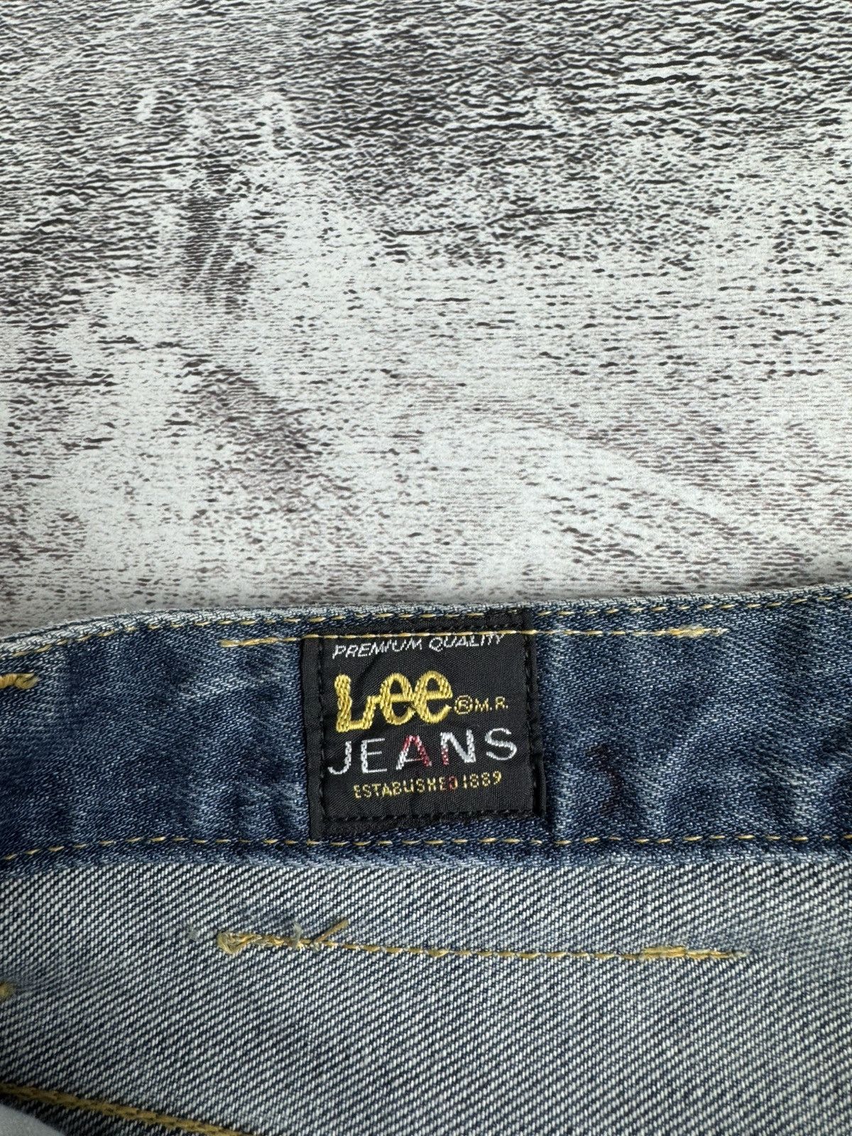 Lee Lee Felton Icon Wrinkles NEW Flare Washed Y2K Faded 12 Size Denim Jeans Trousers Size 32" / US 10 / IT 46 - 21 Thumbnail