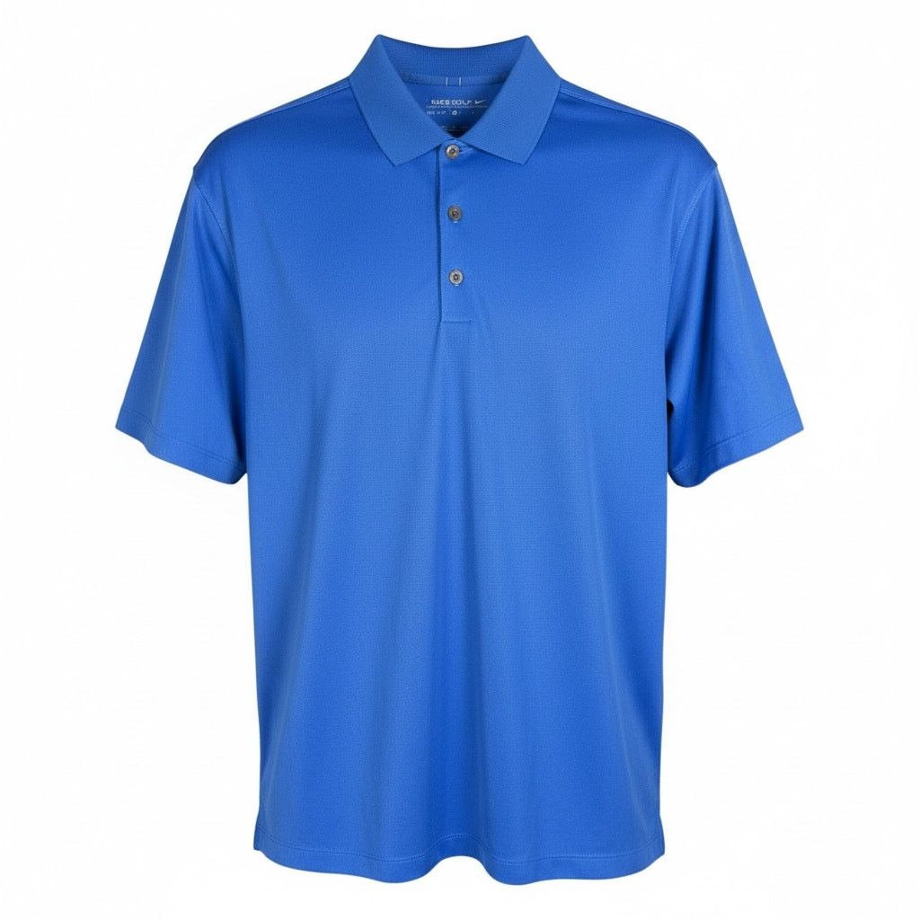 Nike Men's Nike Golf Dri-Fit Royal Blue Arm Swoosh Polo Shirt - L Size US L / EU 52-54 / 3 - 1 Thumbnail