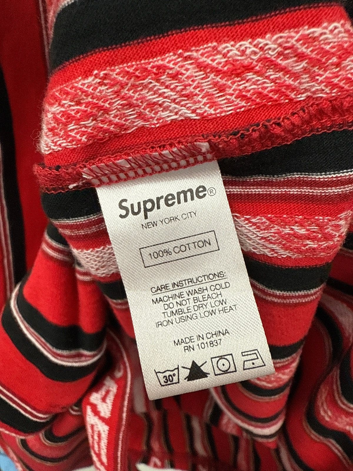 Supreme Supreme Jacquard Logo Baseball Jersey Size US L / EU 52-54 / 3 - 4 Thumbnail