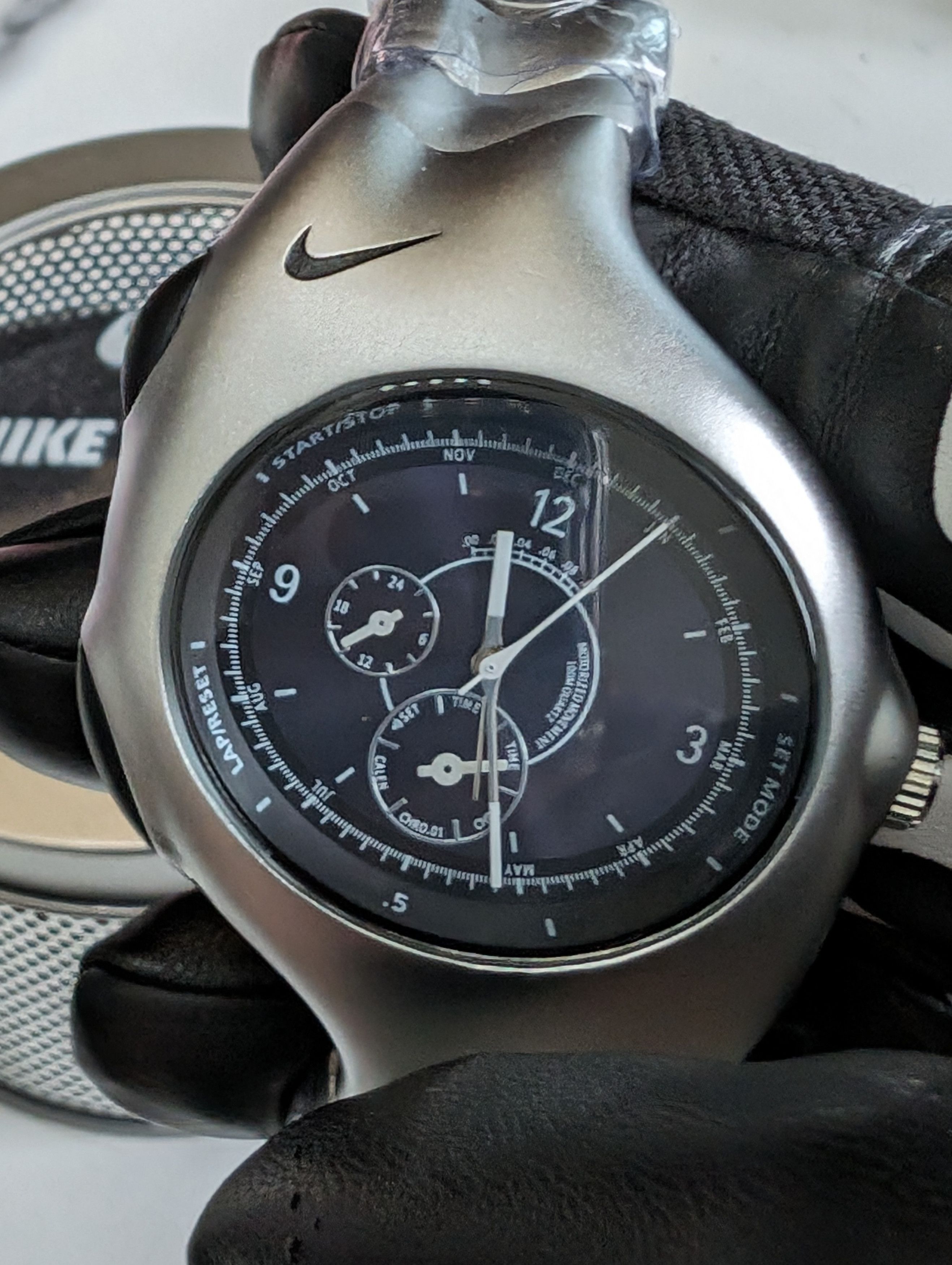 Nike Triax Chrono Armored Watch Black/Silver Inspired by Nike Grailed