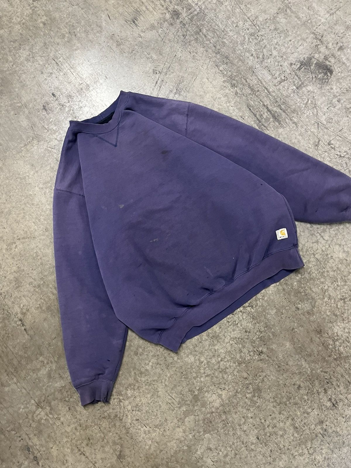 Carhartt × Vintage Carhartt thermal lined vintage crewneck sun faded boxy hype Size US XL / EU 56 / 4 - 1 Thumbnail