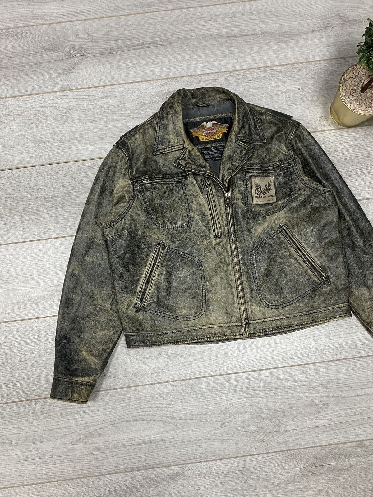 Harley Davidson Harley Davidson vintage big logo racing moto jacket Size US M / EU 48-50 / 2 - 4 Thumbnail