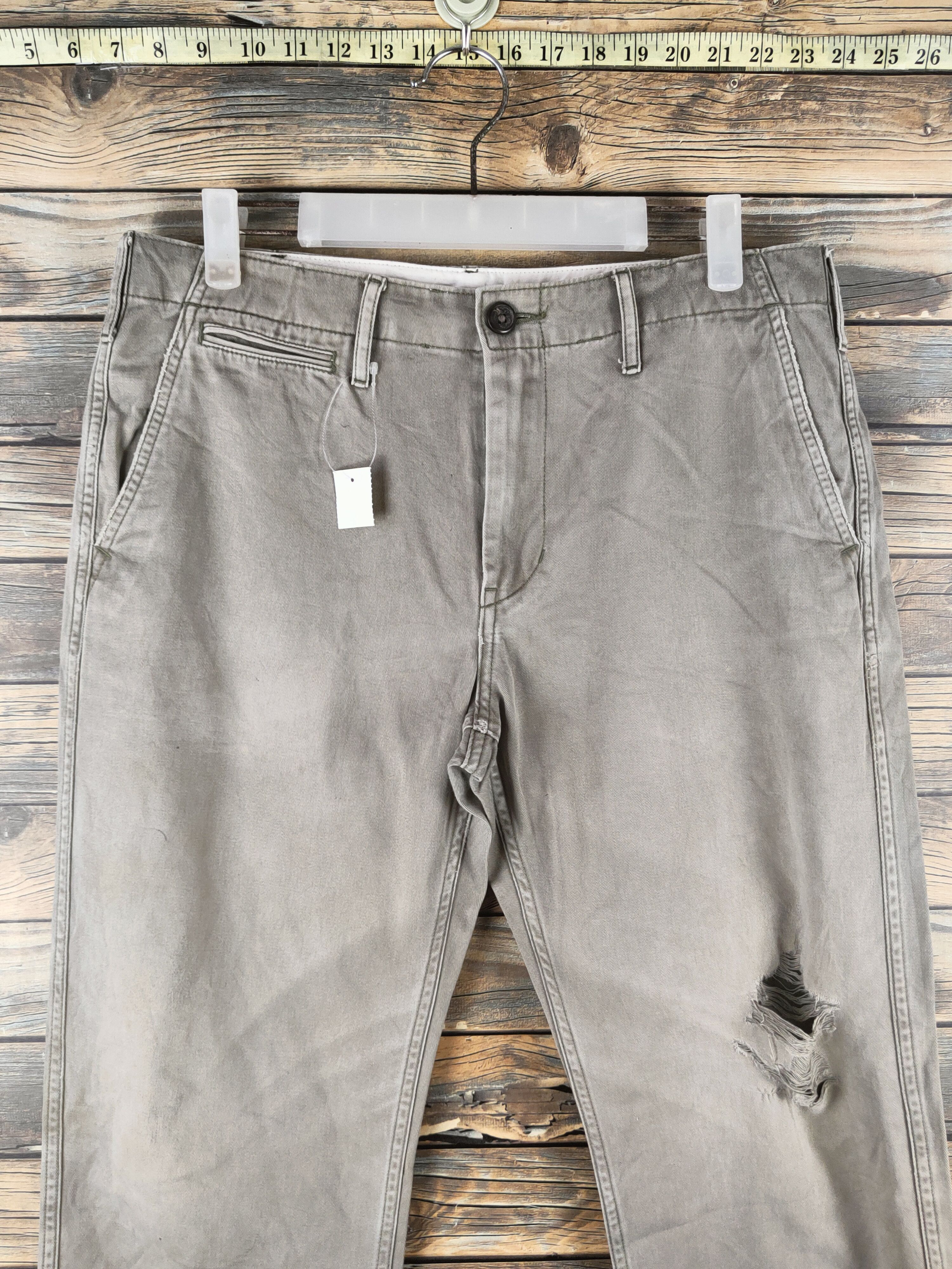 GU DL GU Olive Faded Multipocket Casual Pants #46-302 Size US 32 / EU 48 - 2 Thumbnail