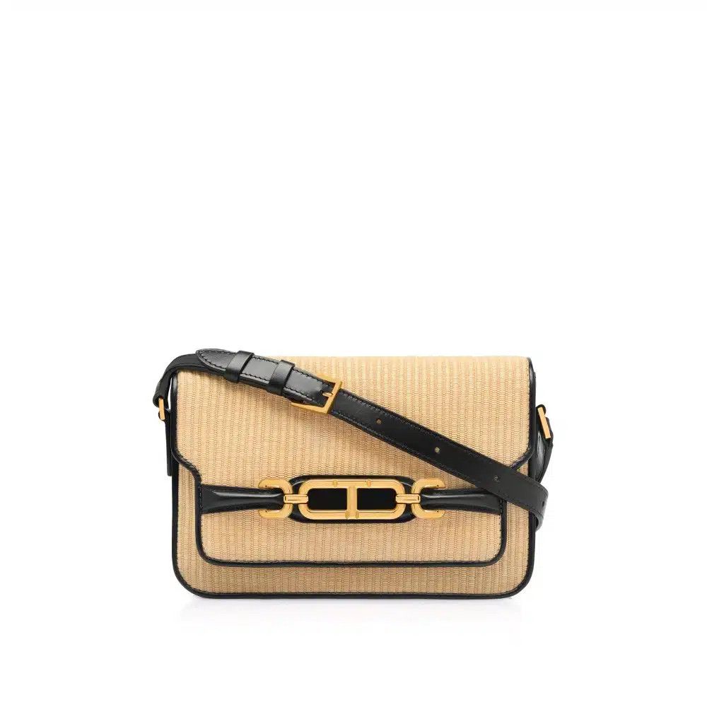Tom Ford o1loc1c0825 L1838 Size: OS / Raffia Small Shoulder Bag Beige Size ONE SIZE - 1 Preview