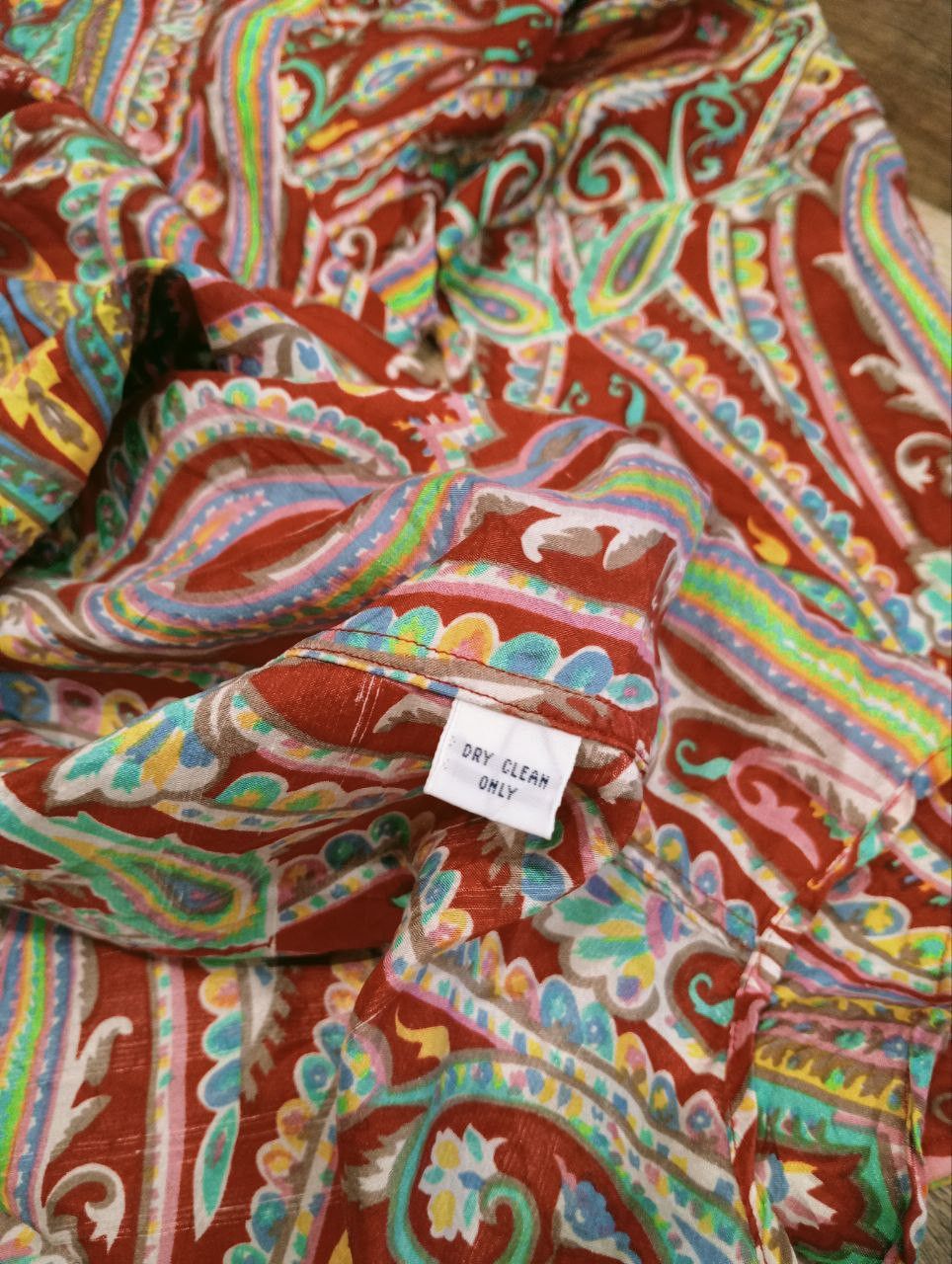 Polo Ralph Lauren VINTAGE POLO RALPH LAUREN SILK PAISLEY BUTTON DOWN SHIRT Size US M / EU 48-50 / 2 - 7 Thumbnail