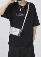 Japanese Brand Faux leather woven box bag shoulder bag Size ONE SIZE - 3 Thumbnail