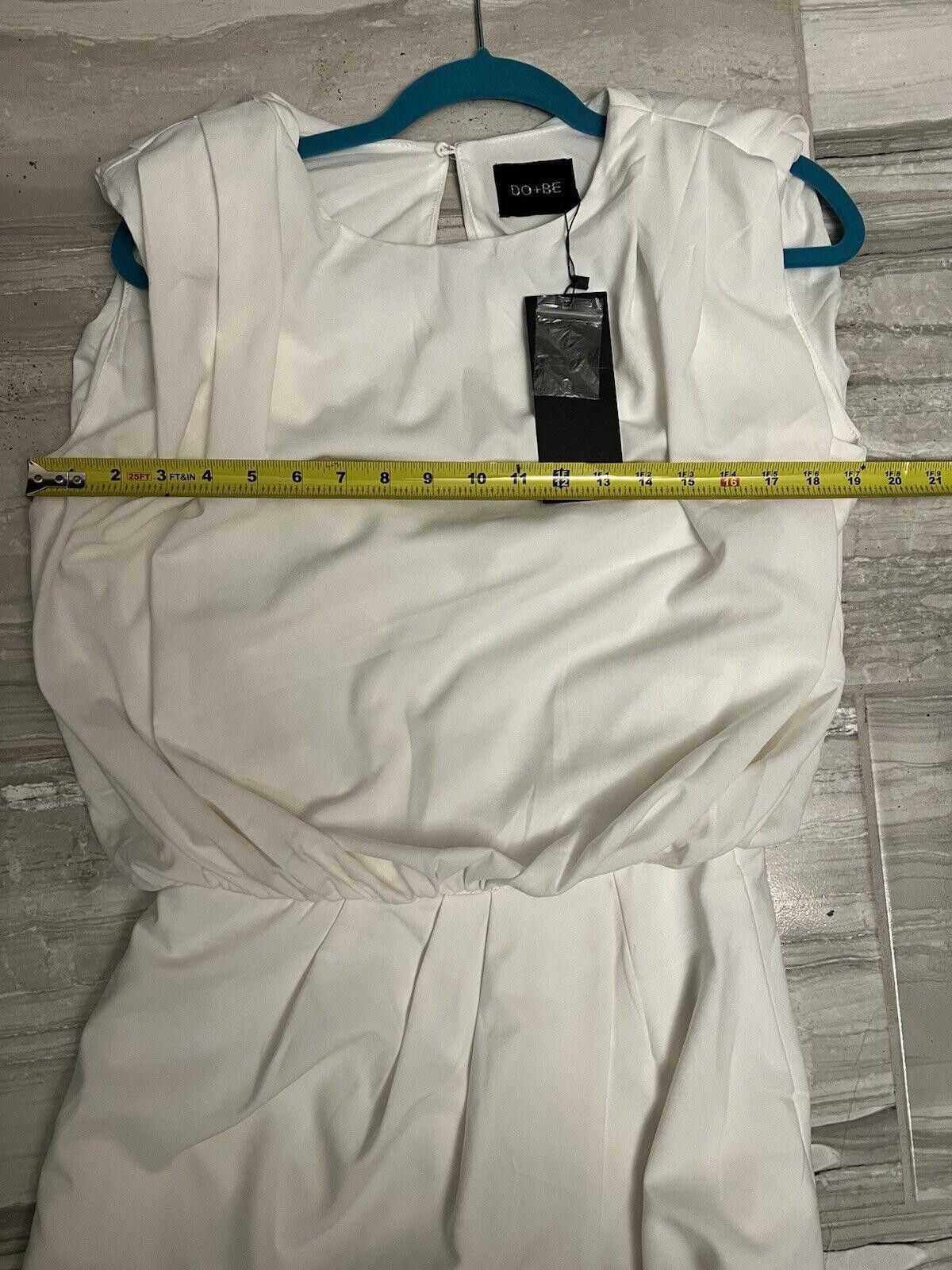 Designer Do+Be OPEN BACK ROMPER WHITE Shoulder Pads Size Small Size 28" / US 6 / IT 42 - 7 Thumbnail