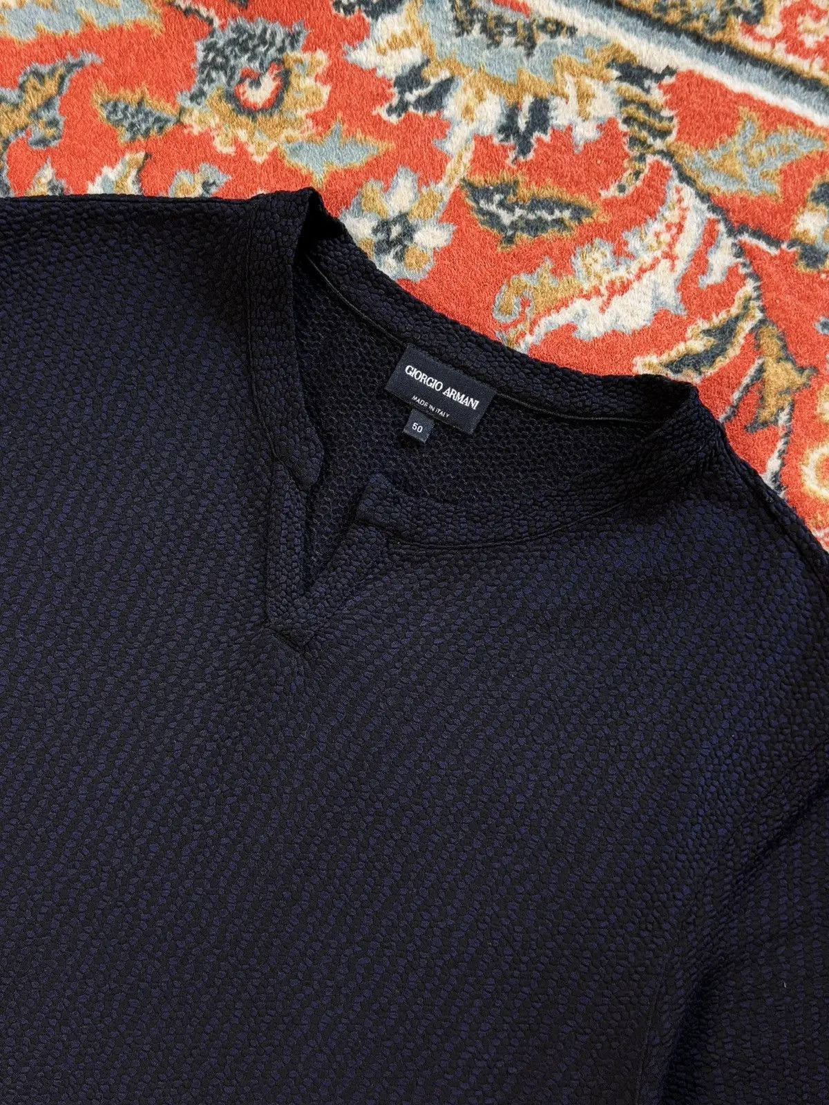 Giorgio Armani Giorgio Armani Viscose Knit T-Shirt Size US L / EU 52-54 / 3 - 10 Thumbnail