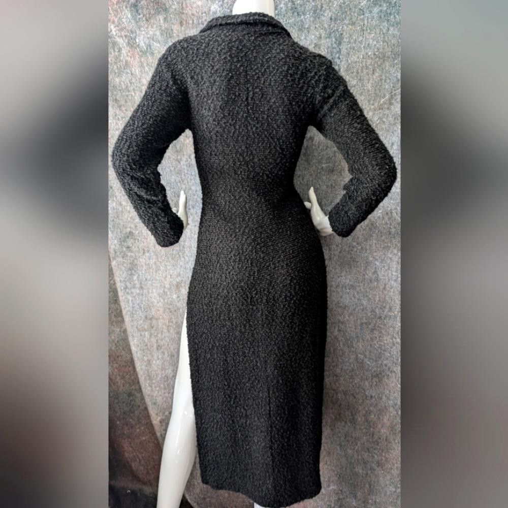 Designer Y2K 2000s Luly K Wool Blend Textured Long Cardigan Size S / US 4 / IT 40 - 3 Thumbnail