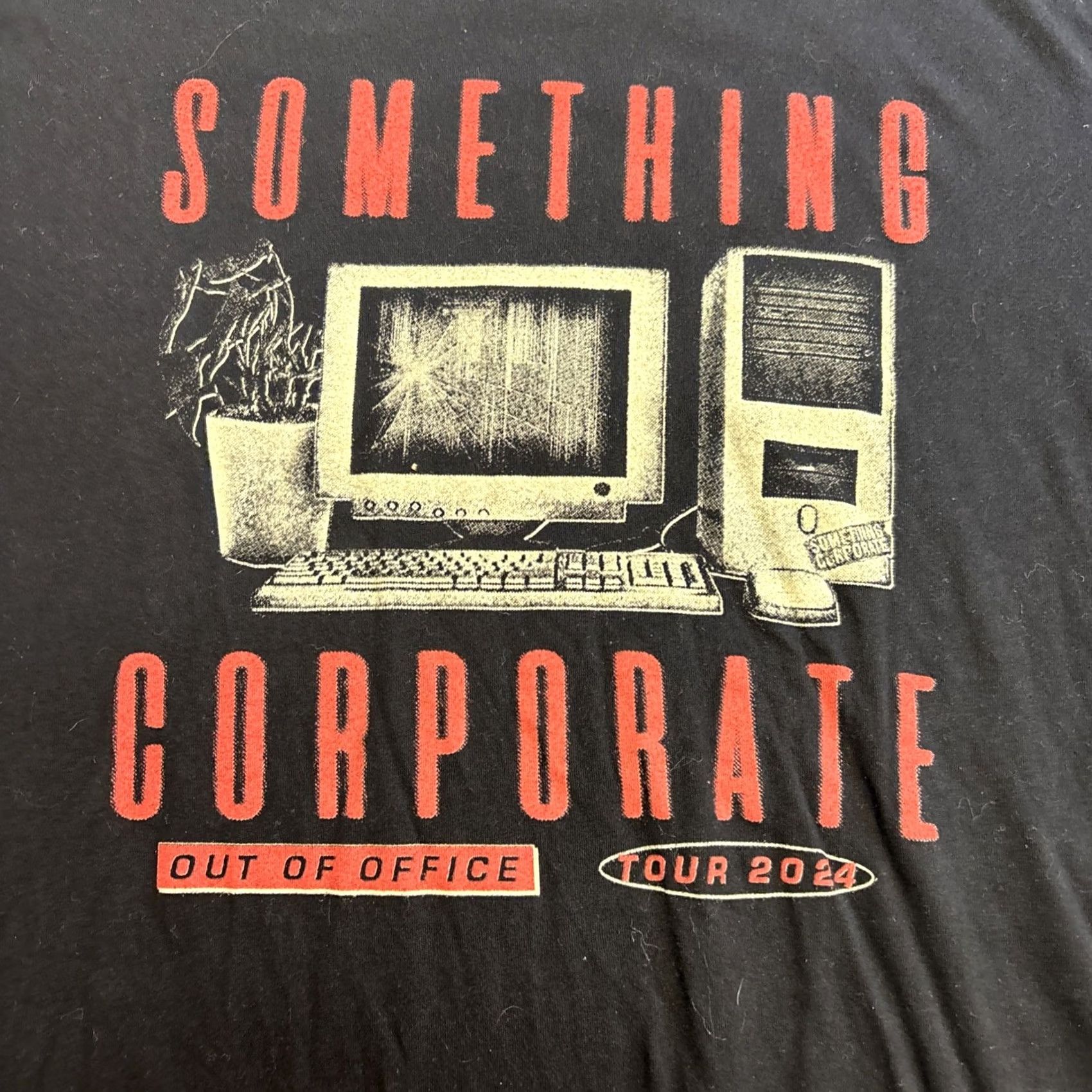 Vintage SOMETHING CORPORATE 2024 Out Of Office Tour Tee Mens Large Emo Band Shirt Size US L / EU 52-54 / 3 - 2 Thumbnail