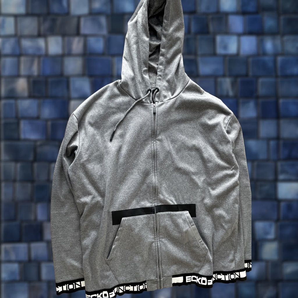 Logo 7 VINTAGE Ecko Hoodie Mens Size XXL Gray Full Zip Sweater Spellout Logo Street Size US XXL / EU 58 / 5 - 1 Thumbnail