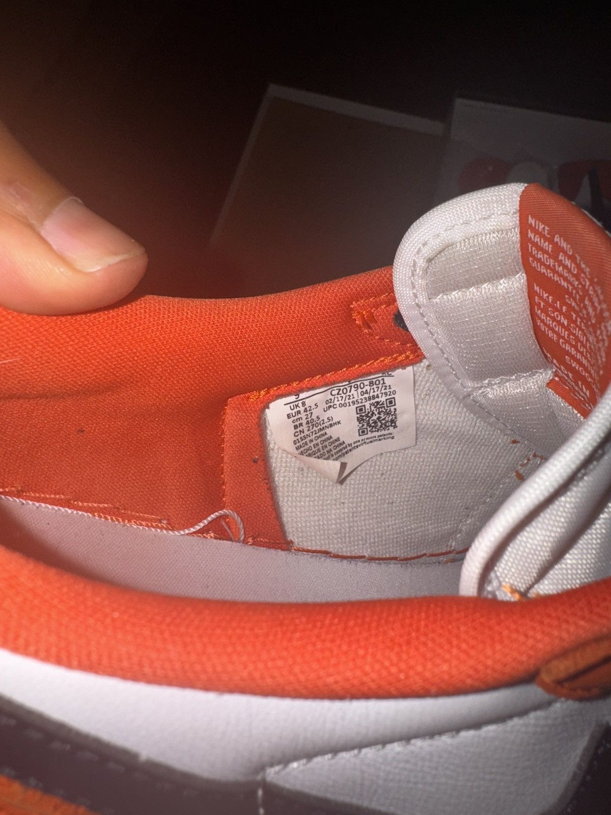 Nike Air Jordan Retro 1 ‘Starfish’ Size US 9 / EU 42 - 8 Thumbnail
