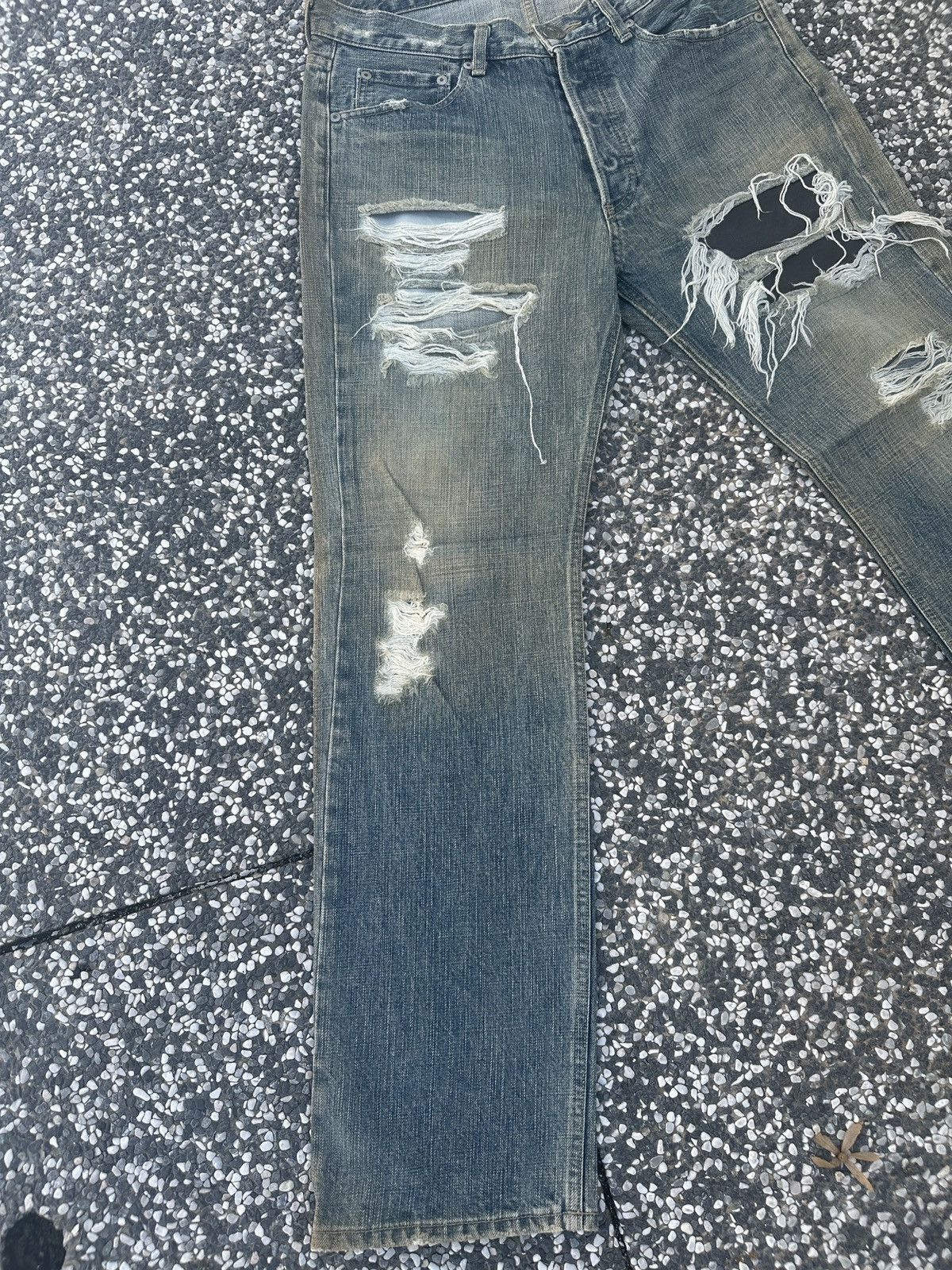 The Viridi-anne Distressed The Viridi-Anne x Monochrome Denim Jeans Size US 33 - 4 Thumbnail