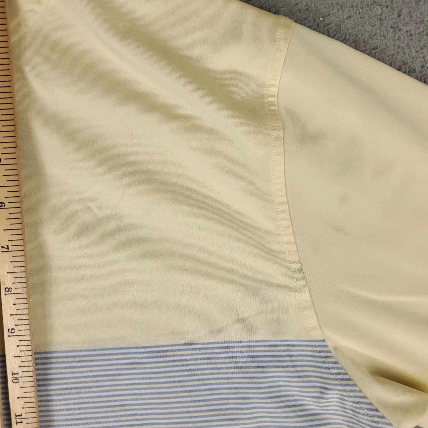 Footjoy FJ FootJoy Shirt Polo Mens XL Yellow Golf Short Sleeve STAINED Size US XL / EU 56 / 4 - 5 Thumbnail