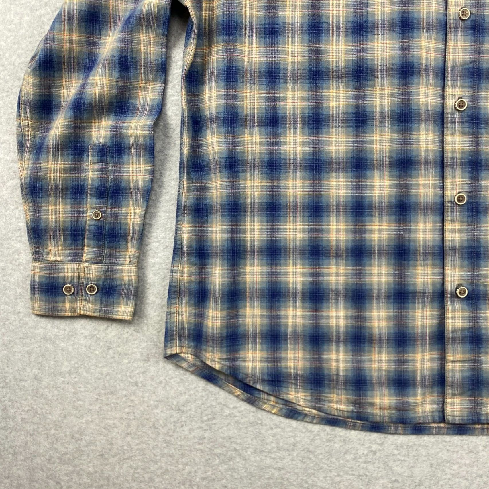 Carbon Carbon2Cobalt Shirt Mens Large L Multicolor Plaid Long Sleeve Button-Up Flannel Size US L / EU 52-54 / 3 - 3 Thumbnail