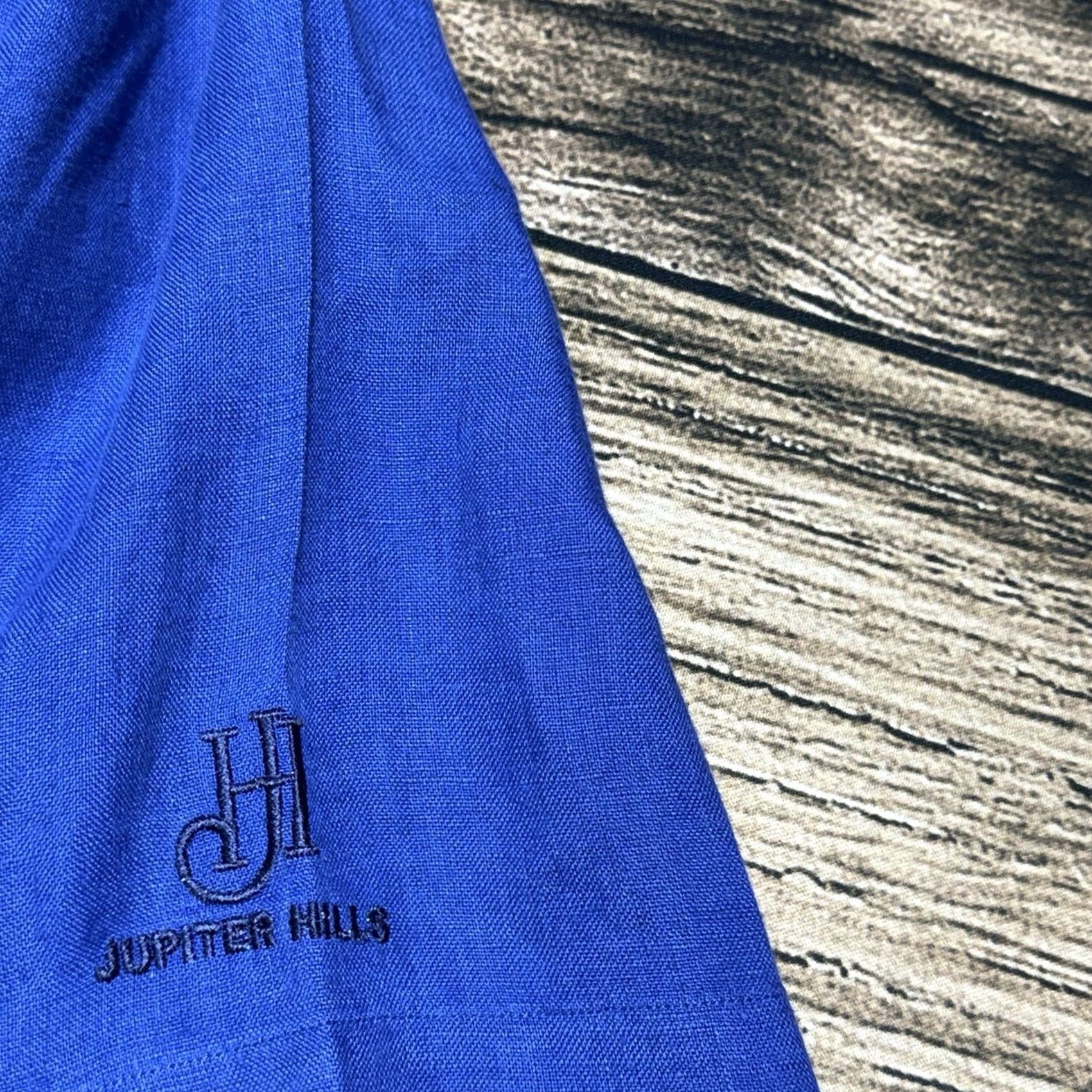 Polo Ralph Lauren VINTAGE Polo Ralph Lauren Shirt L Blue Caldwell Loop Collar Jupiter Hills Camp Hawaiian Size US L / EU 52-54 / 3 - 4 Thumbnail