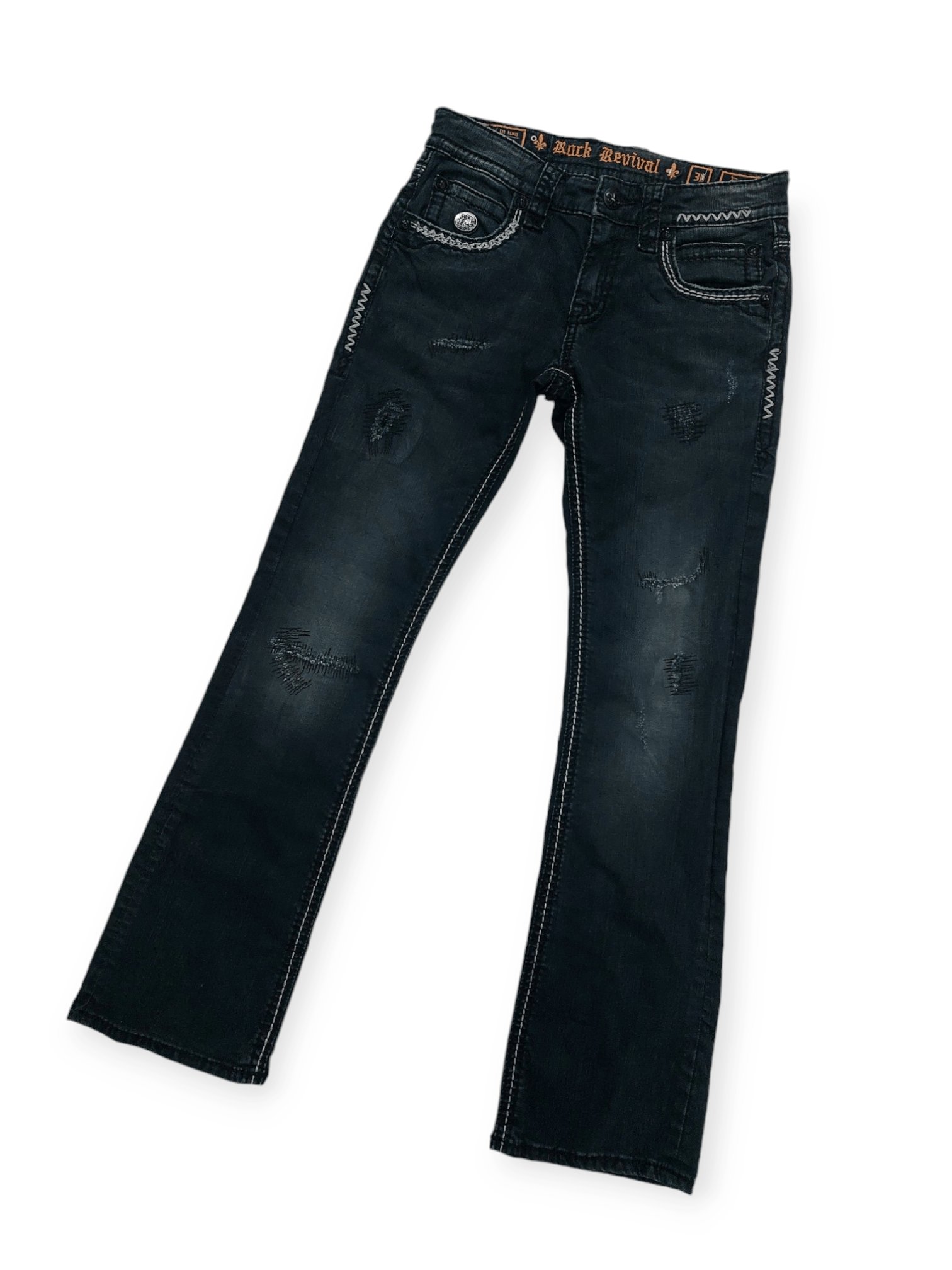 Rock Revival Flare💥 Vintage Punk Rock Revival Jeans Size US 30 / EU 46 - 3 Thumbnail