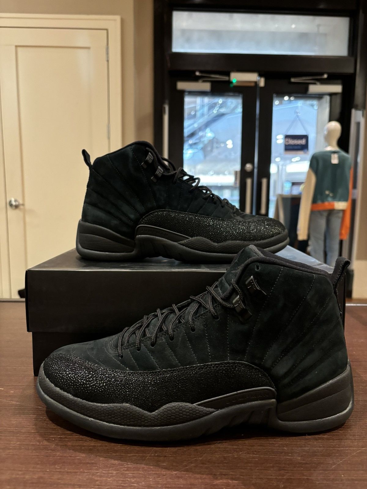 Jordan Retro 12 OVO Black Hi Top Sneakers