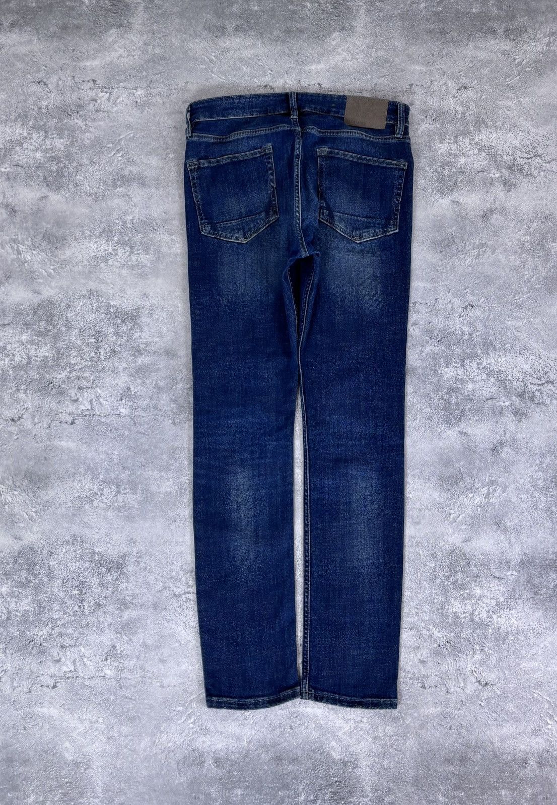 Allsaints AllSaints Cigarette Men’s Navy Blue Denim Jeans Skinny Slim Size US 32 / EU 48 - 2 Thumbnail