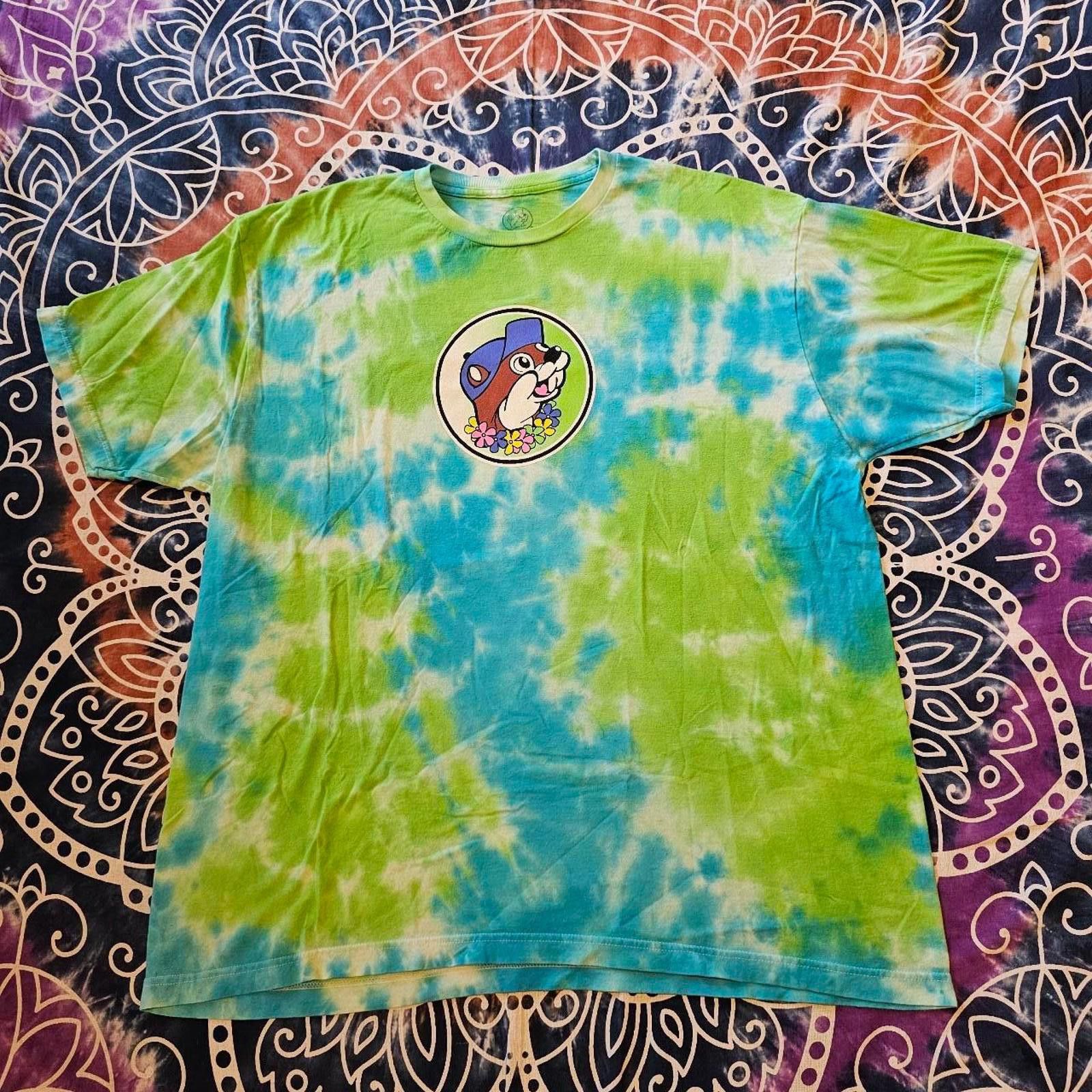Designer Men's Blue and Green Tshirt Size US XL / EU 56 / 4 - 1 Thumbnail